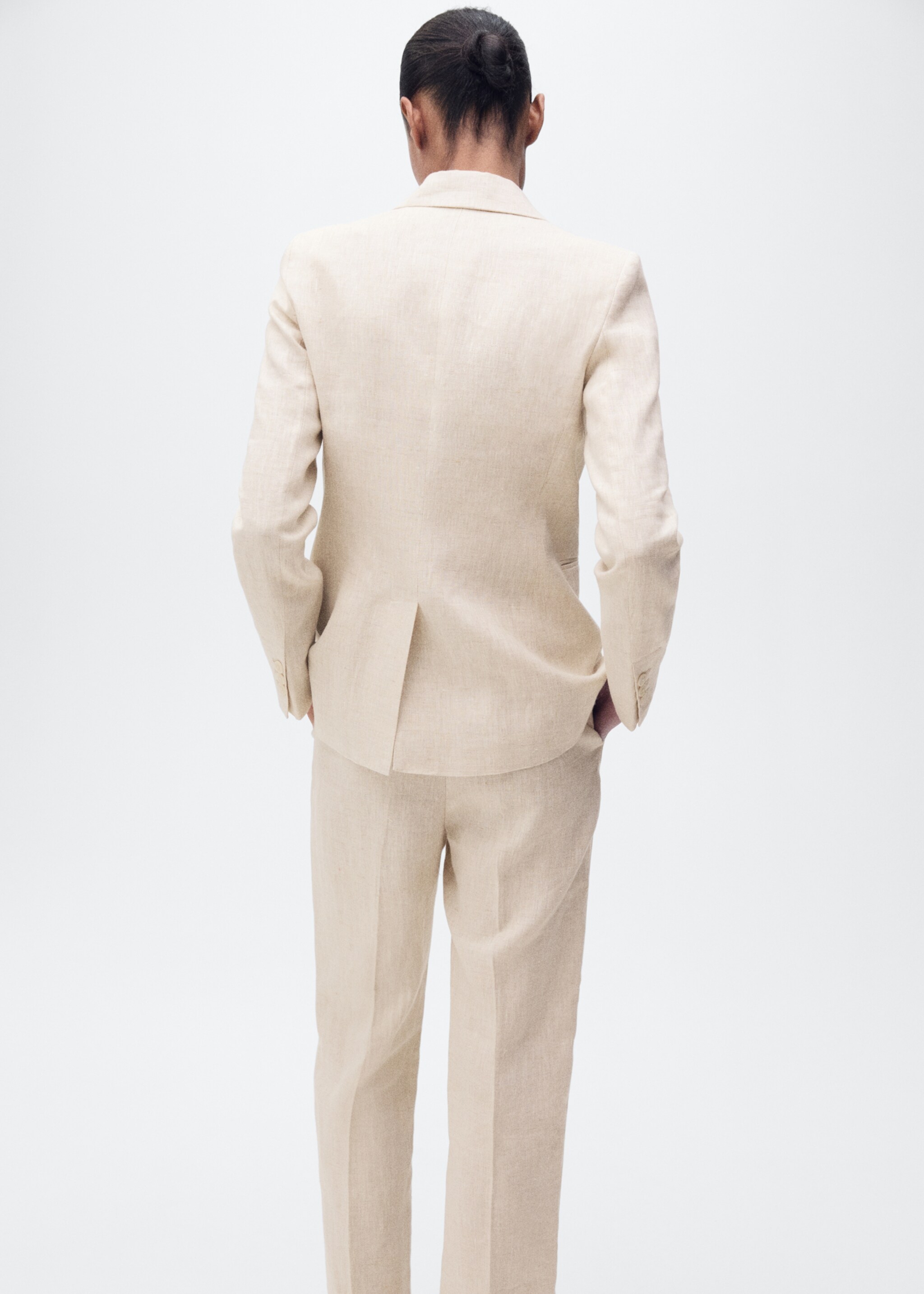 Blazer costume lin - Verso de l’article