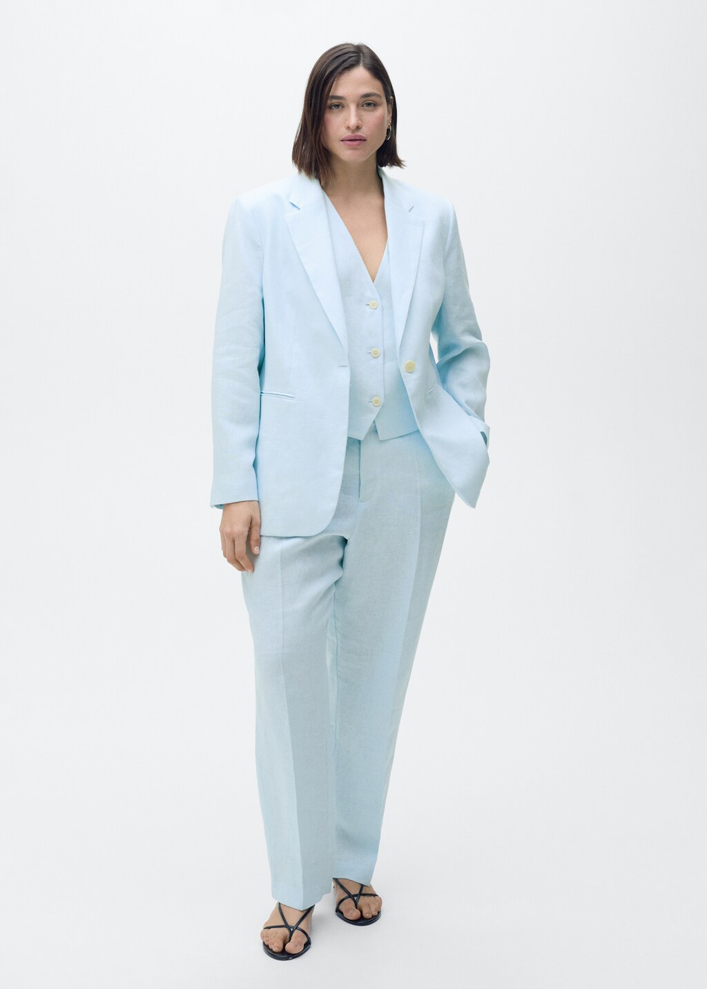 Mango Linen suit blazer