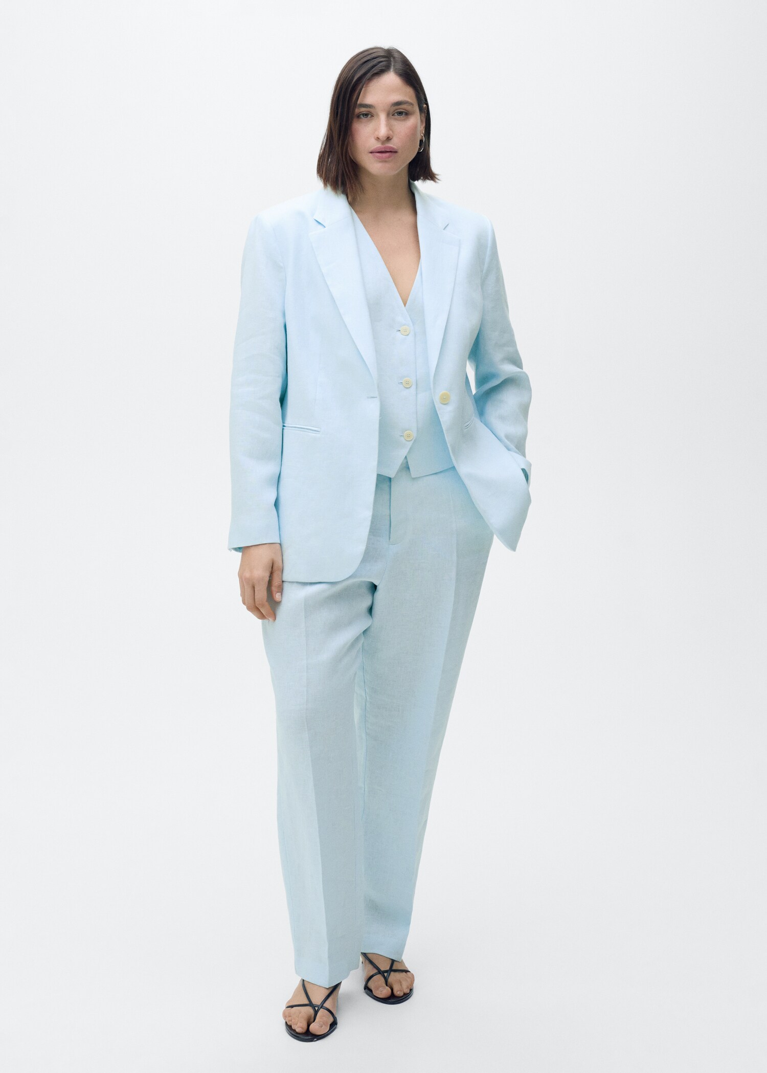Linen suit blazer - Details of the article 3