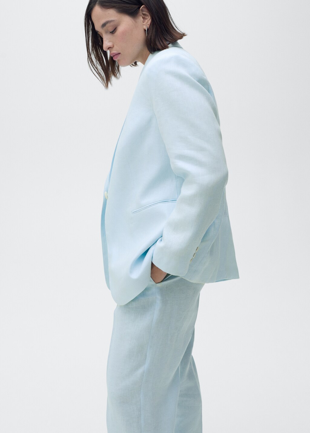 Mango Linen suit blazer