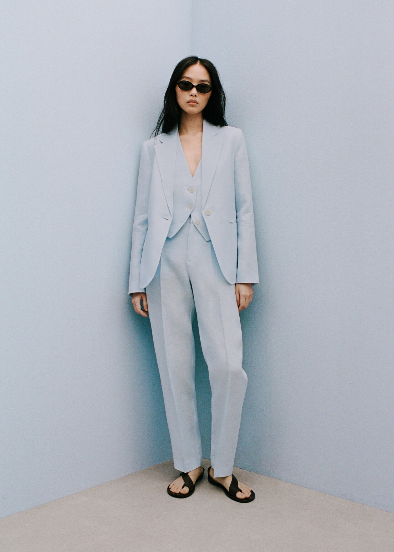 Linen suit blazer - Details of the article 7