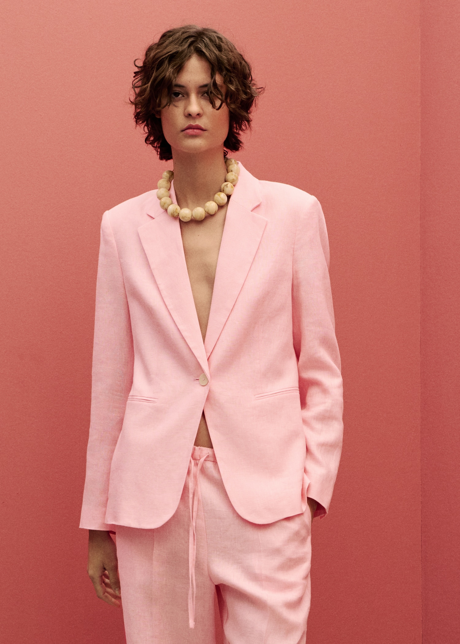 Linen suit jacket - Medium plane