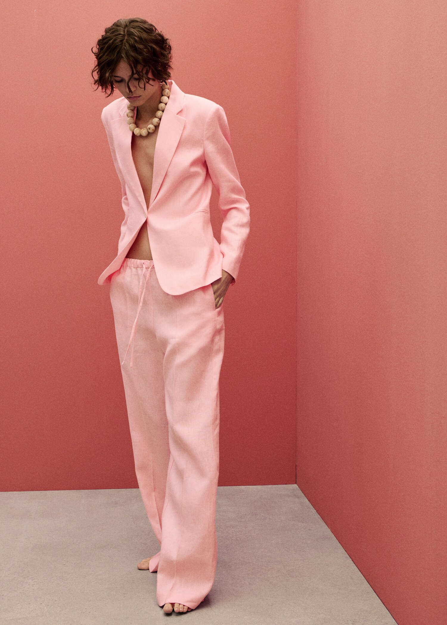 Linen suit jacket - Details of the article 1