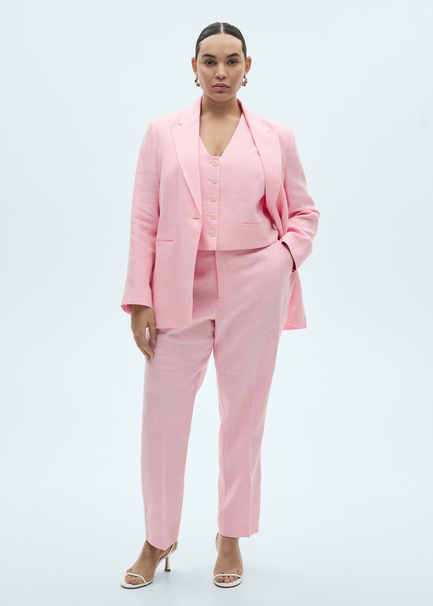 Linen suit jacket - Details of the article 3
