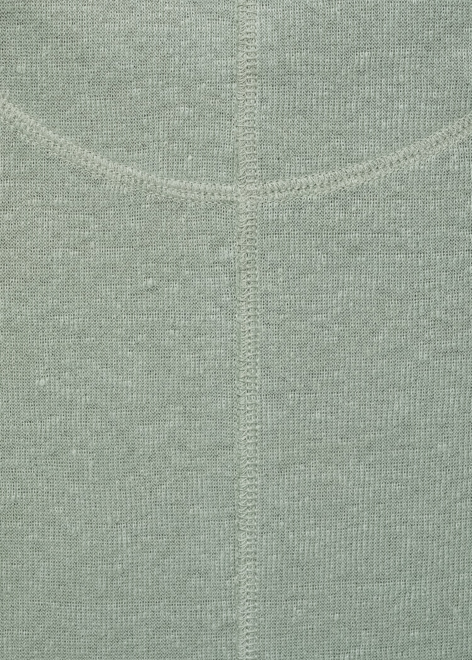 Fitted linen t-shirt - Details of the article 0