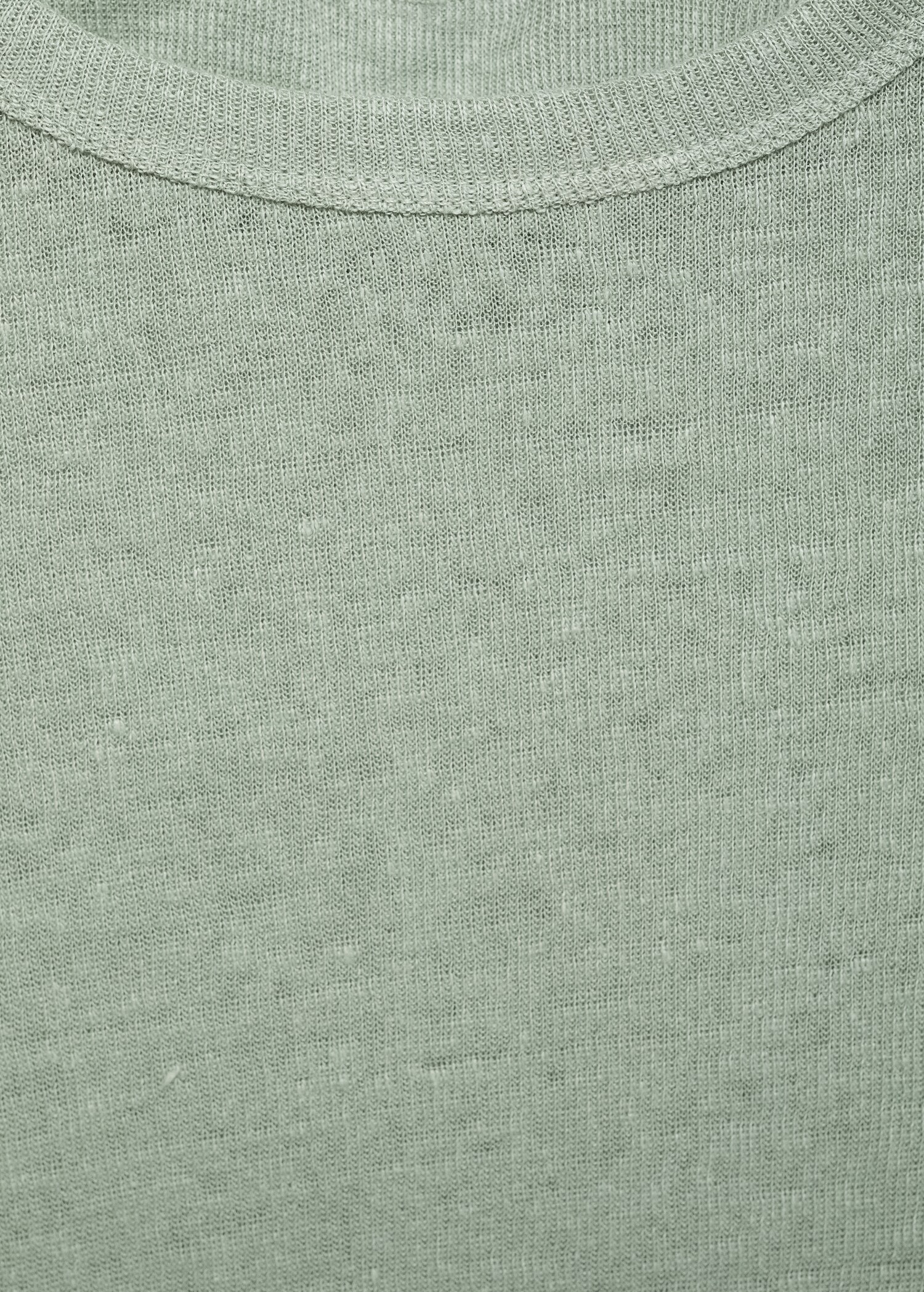 Fitted linen t-shirt - Details of the article 8