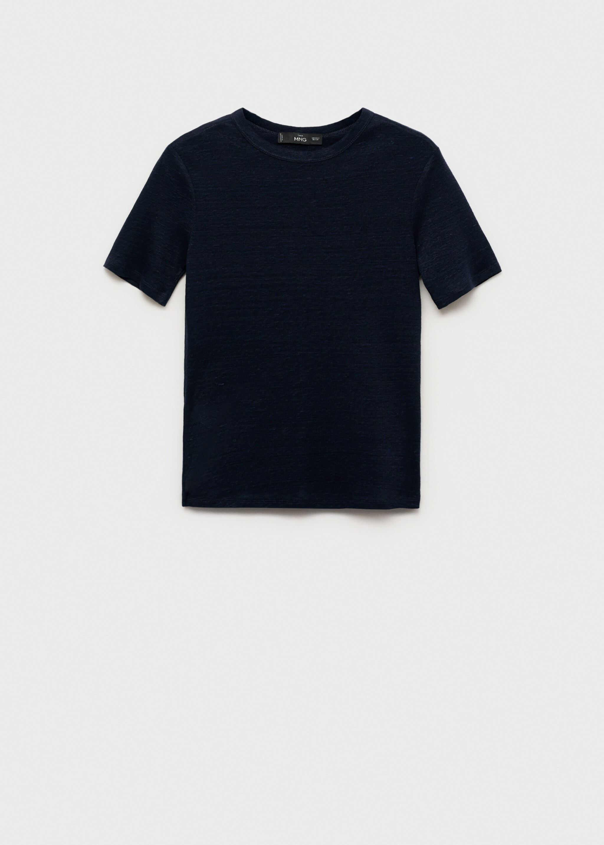 Fitted linen t-shirt - Article without model
