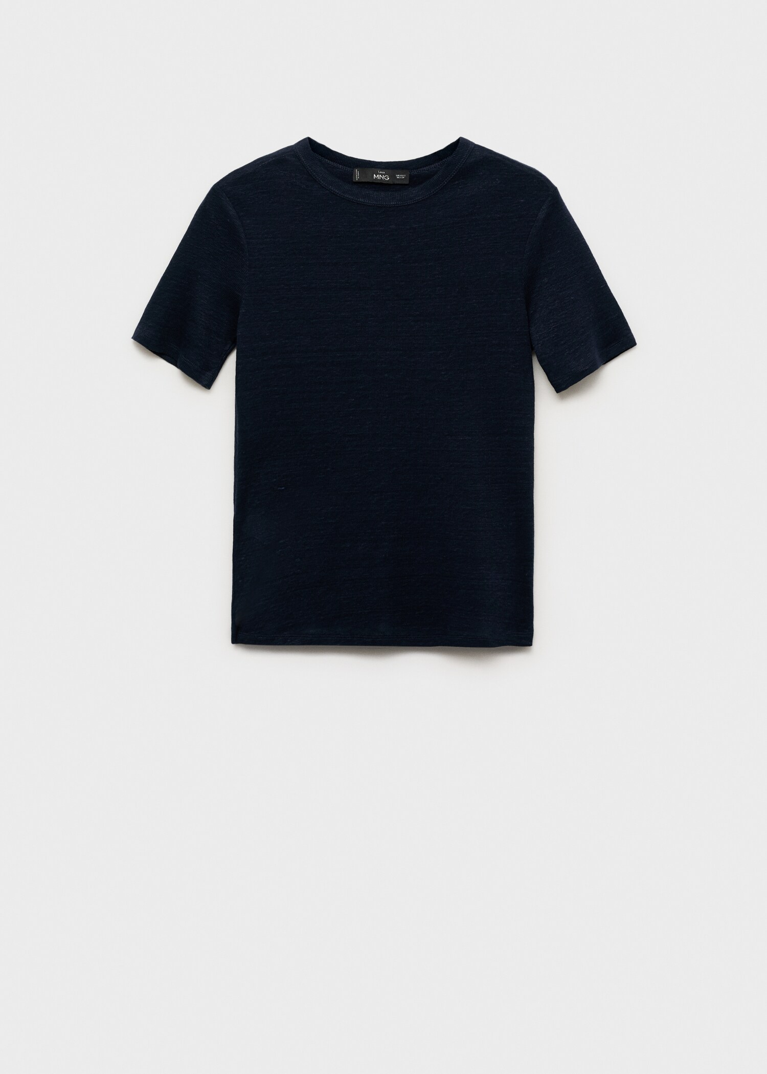 Fitted linen t-shirt - Article without model