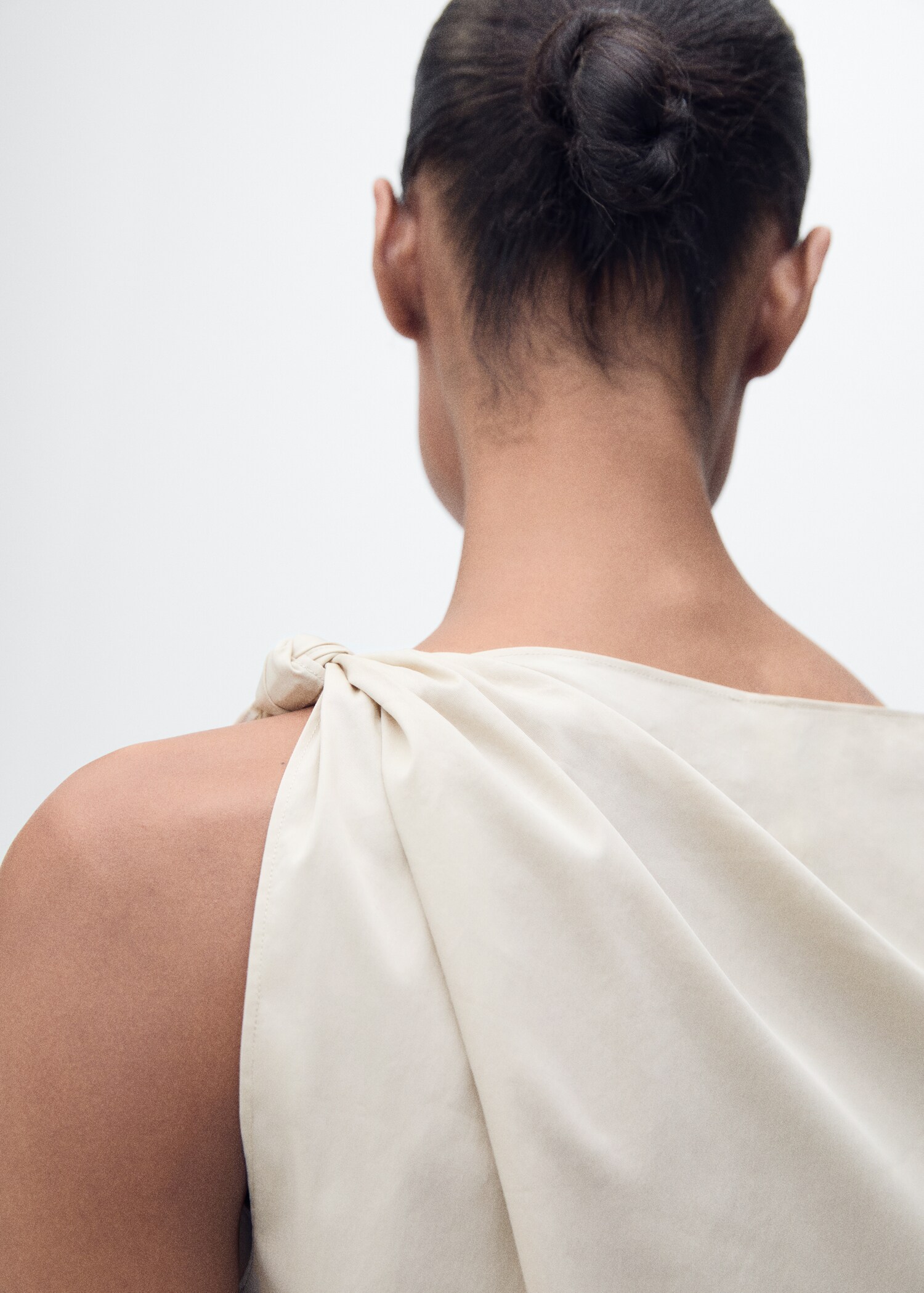 Knotted-hem cotton top - Details of the article 2
