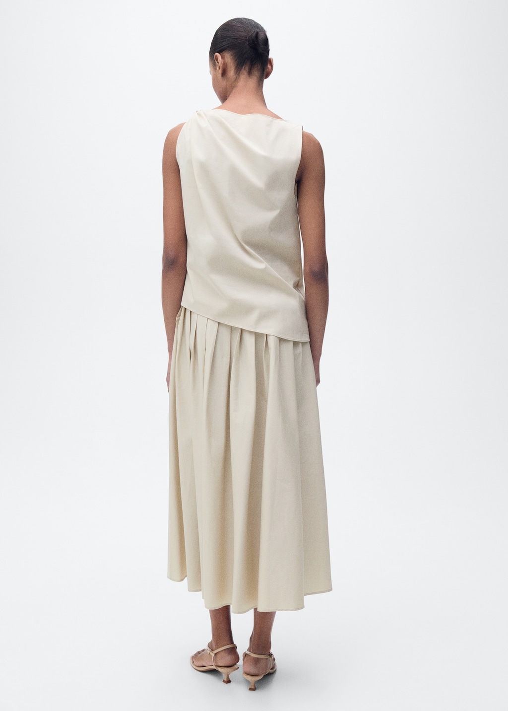 Knotted-hem cotton top - Women | MANGO USA Knotted-hem cotton top - Women | MANGO USA