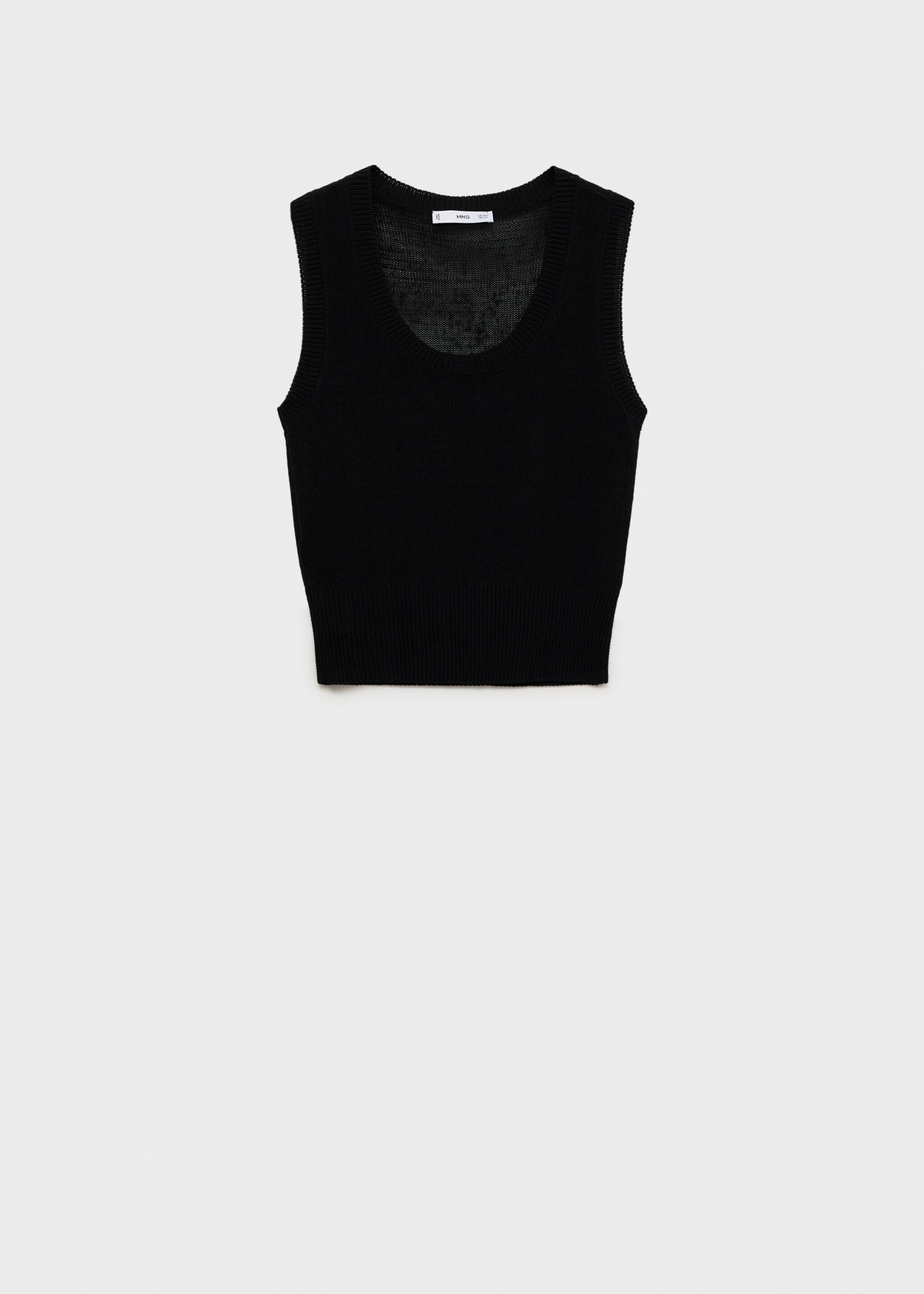 Low-neck knitted top - Article without model