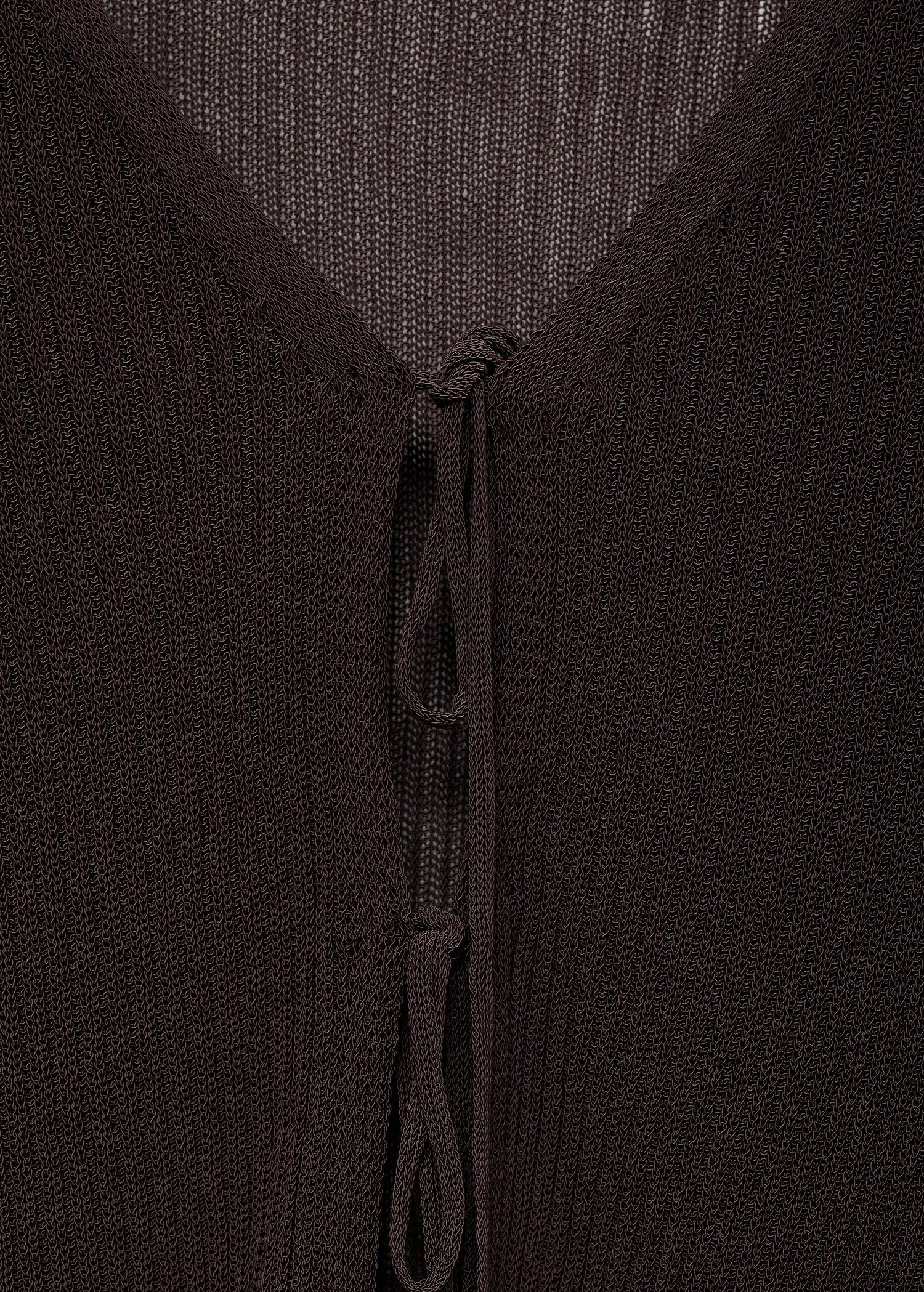 Cardigan maille côtelée nœuds - Détail de l'article 8