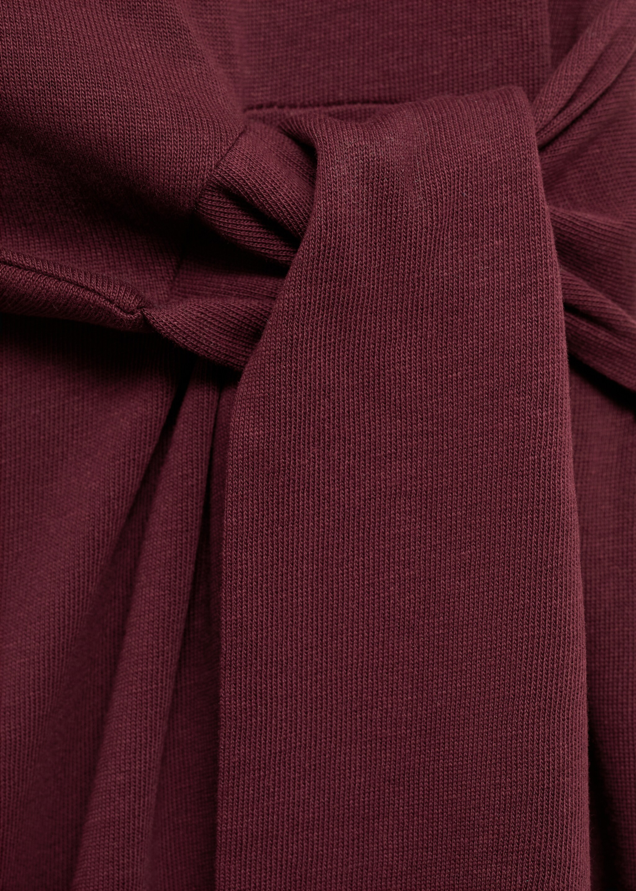 Cotton midi-dress with knot detail - Details of the article 0