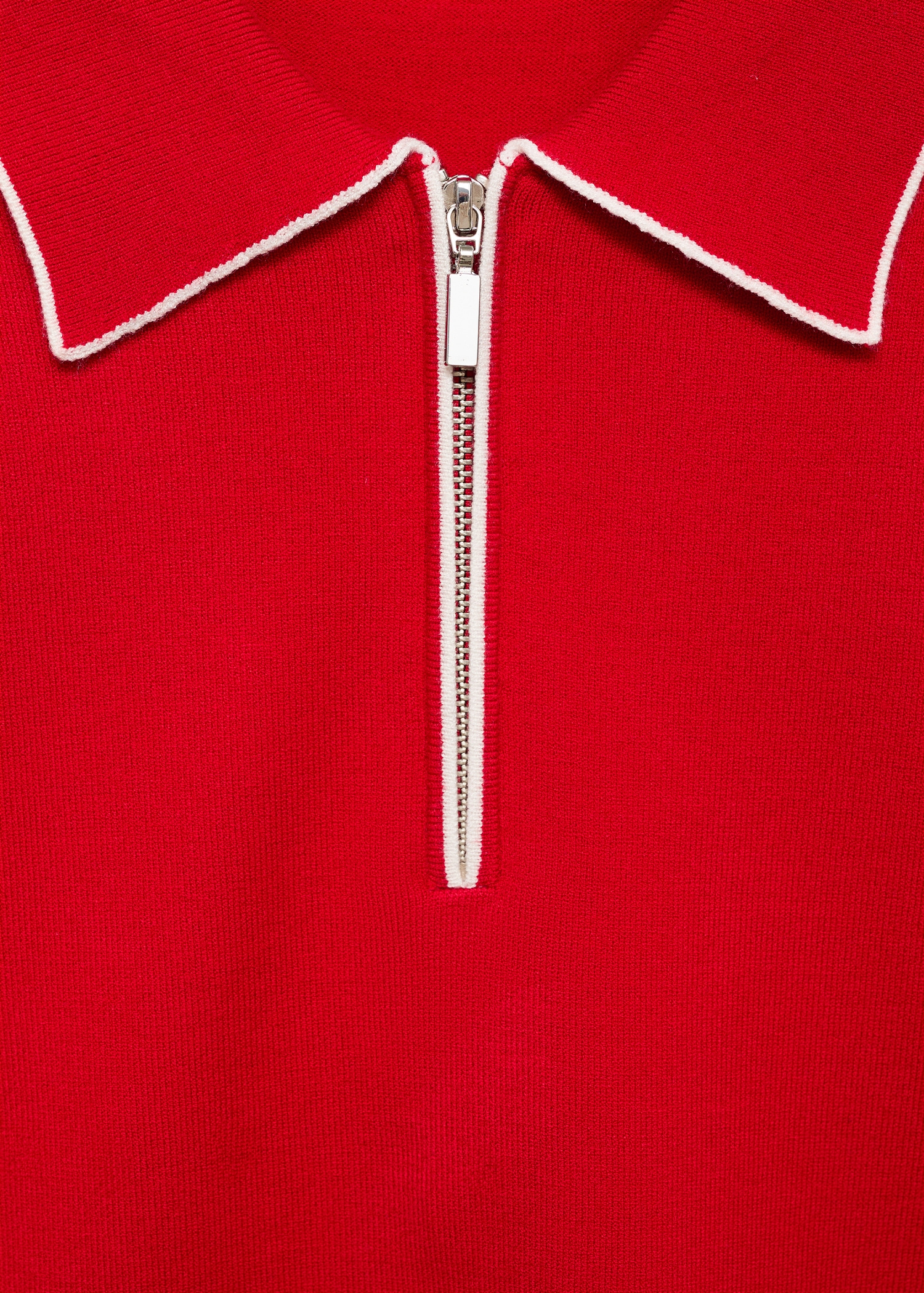 Polo-neck sweater with contrasting trims - Details of the article 8