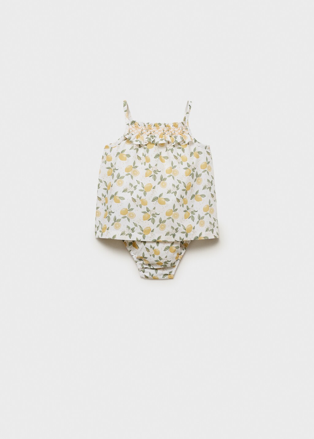 Print cotton one-piece suit - Kids | MANGO USA