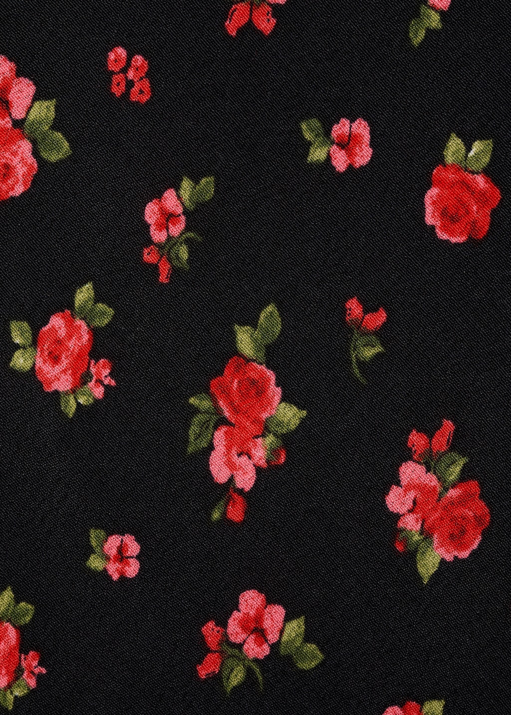 Long floral flared skirt