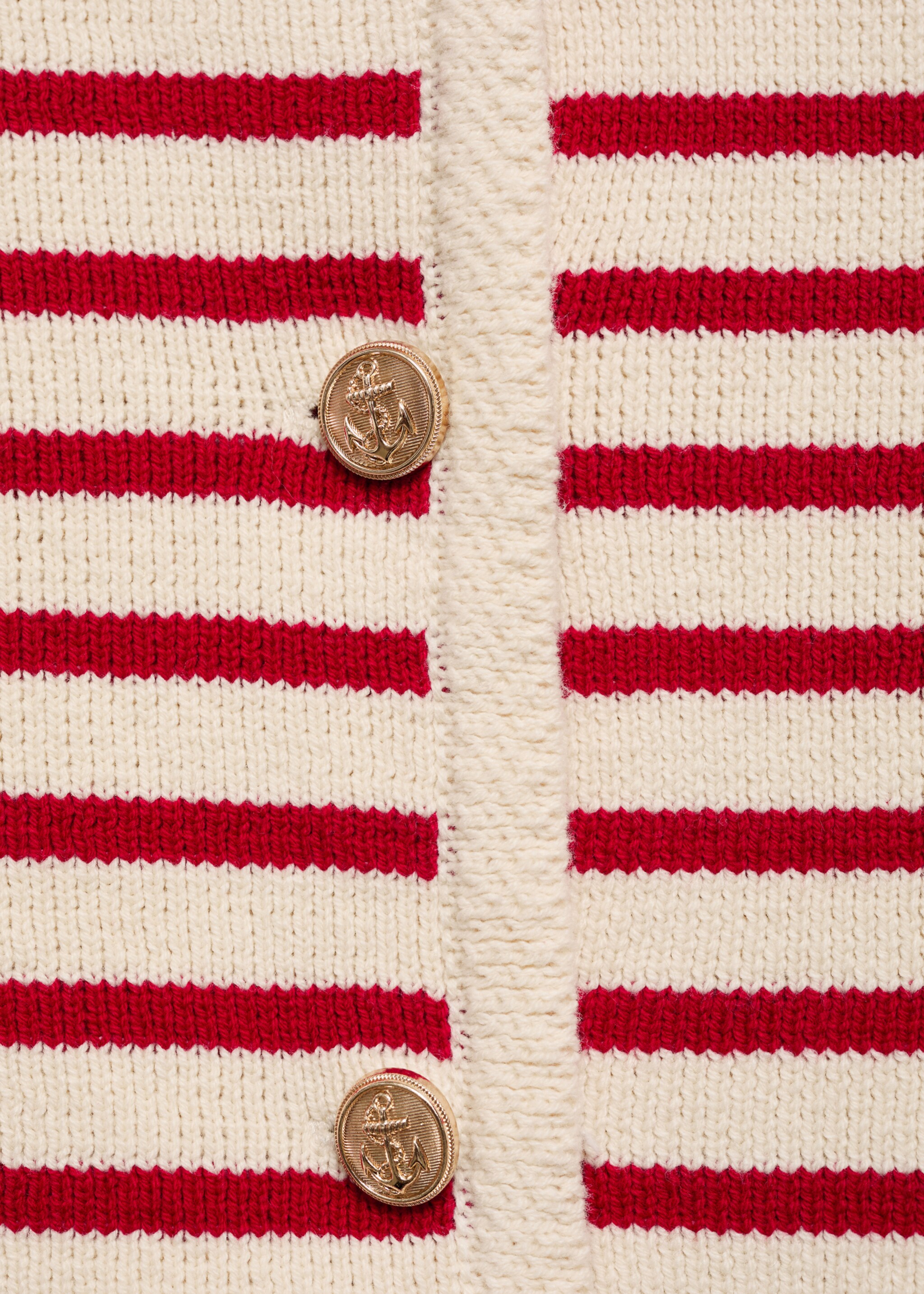 Cardigan de malha às riscas - Pormenor do artigo 0