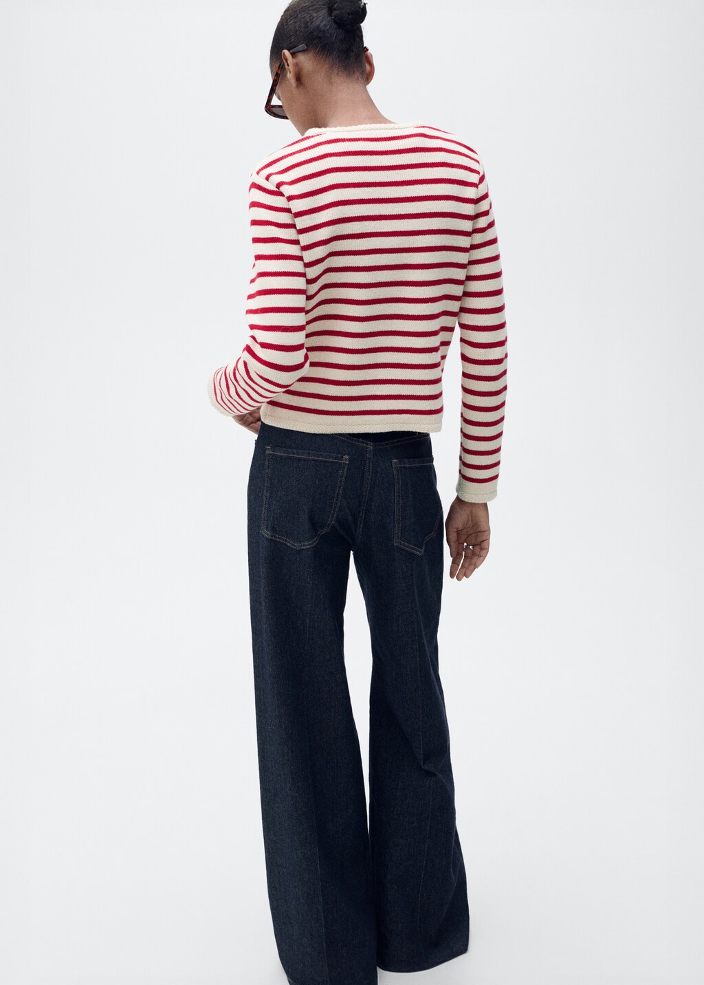 Stripped knit cardigan - image 3