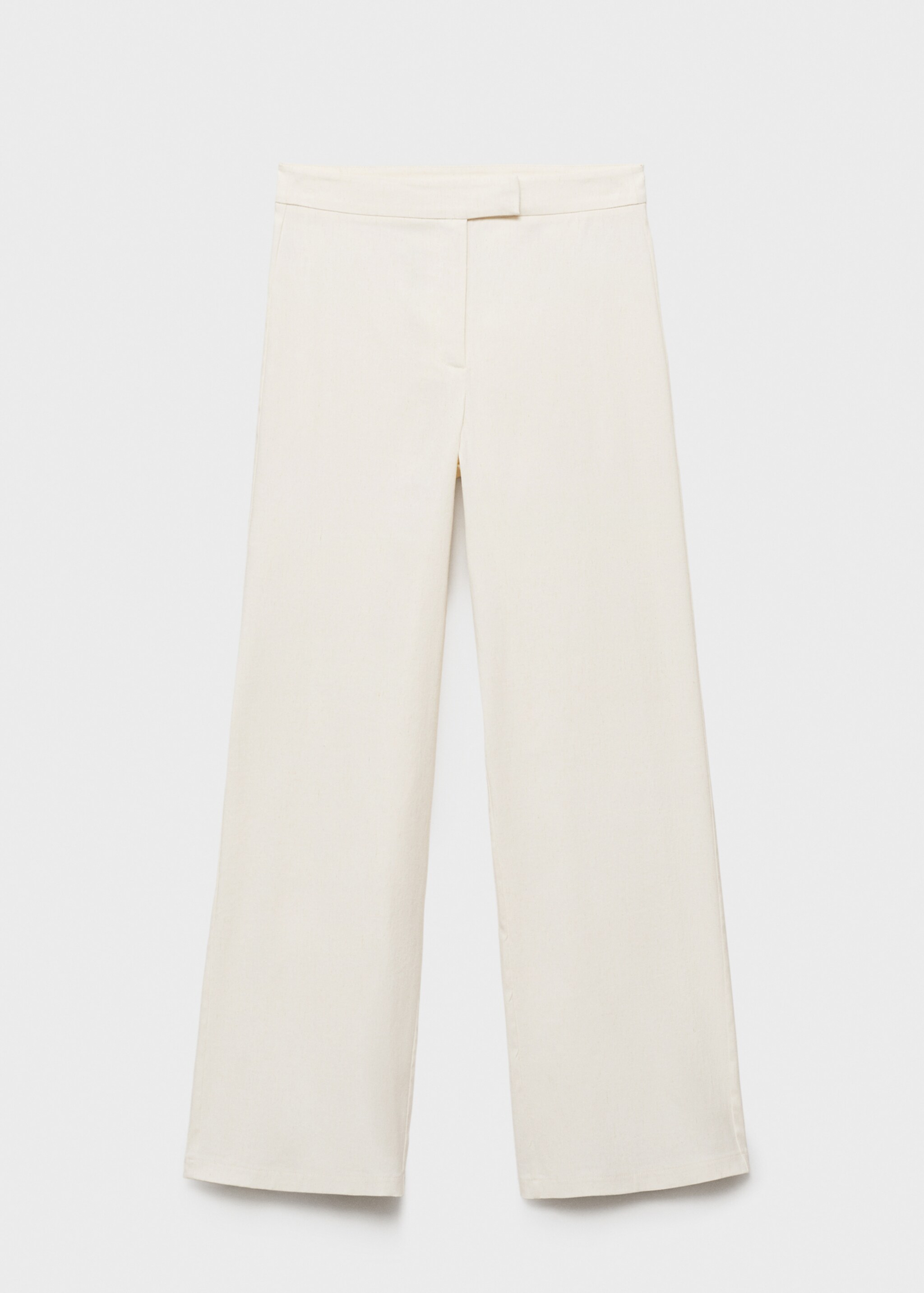 Straight mid-rise trousers - Article without model