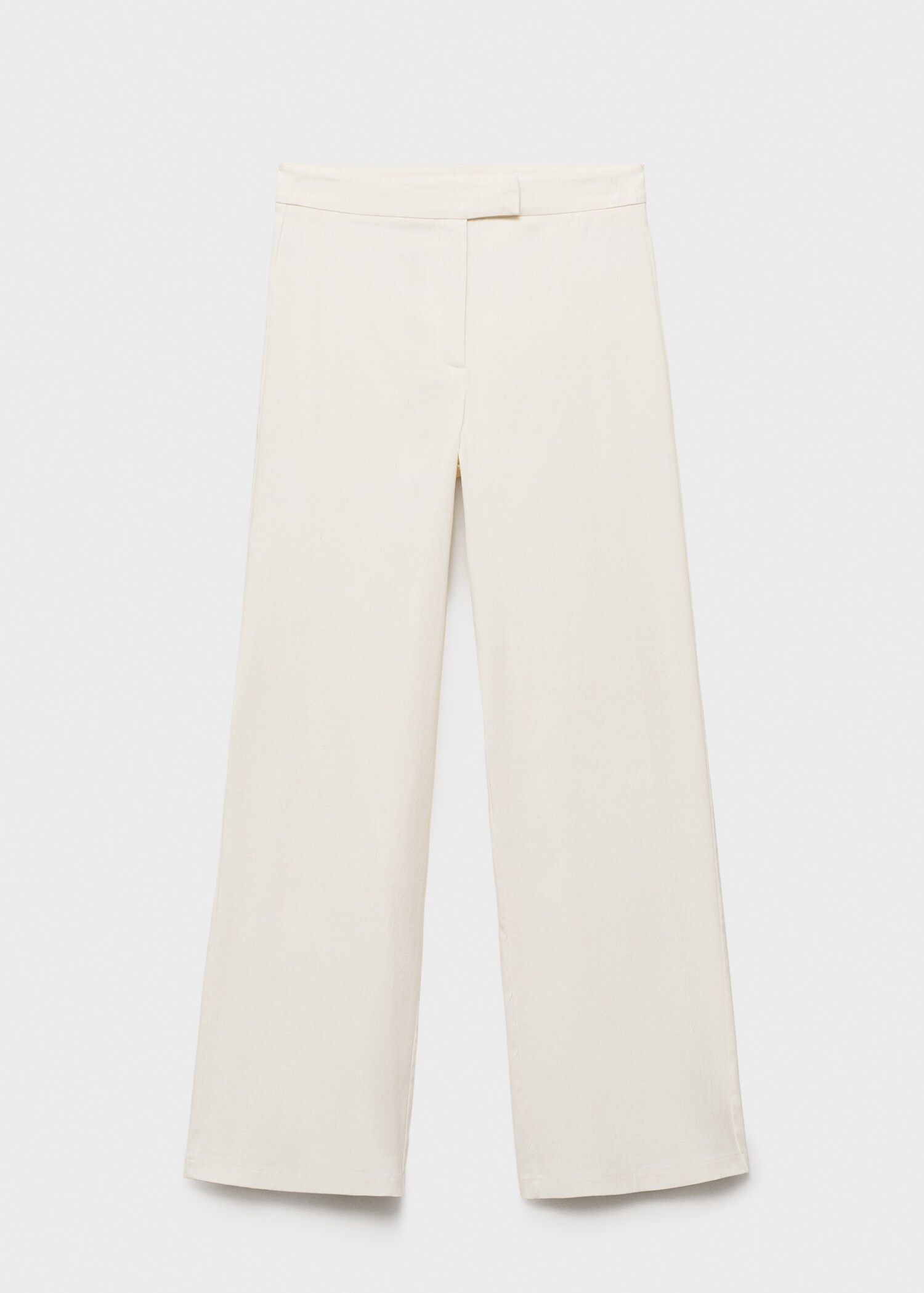 Straight mid-rise trousers - Article without model