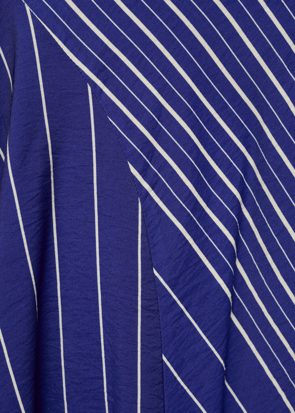 Striped midi-skirt with belt - image 5