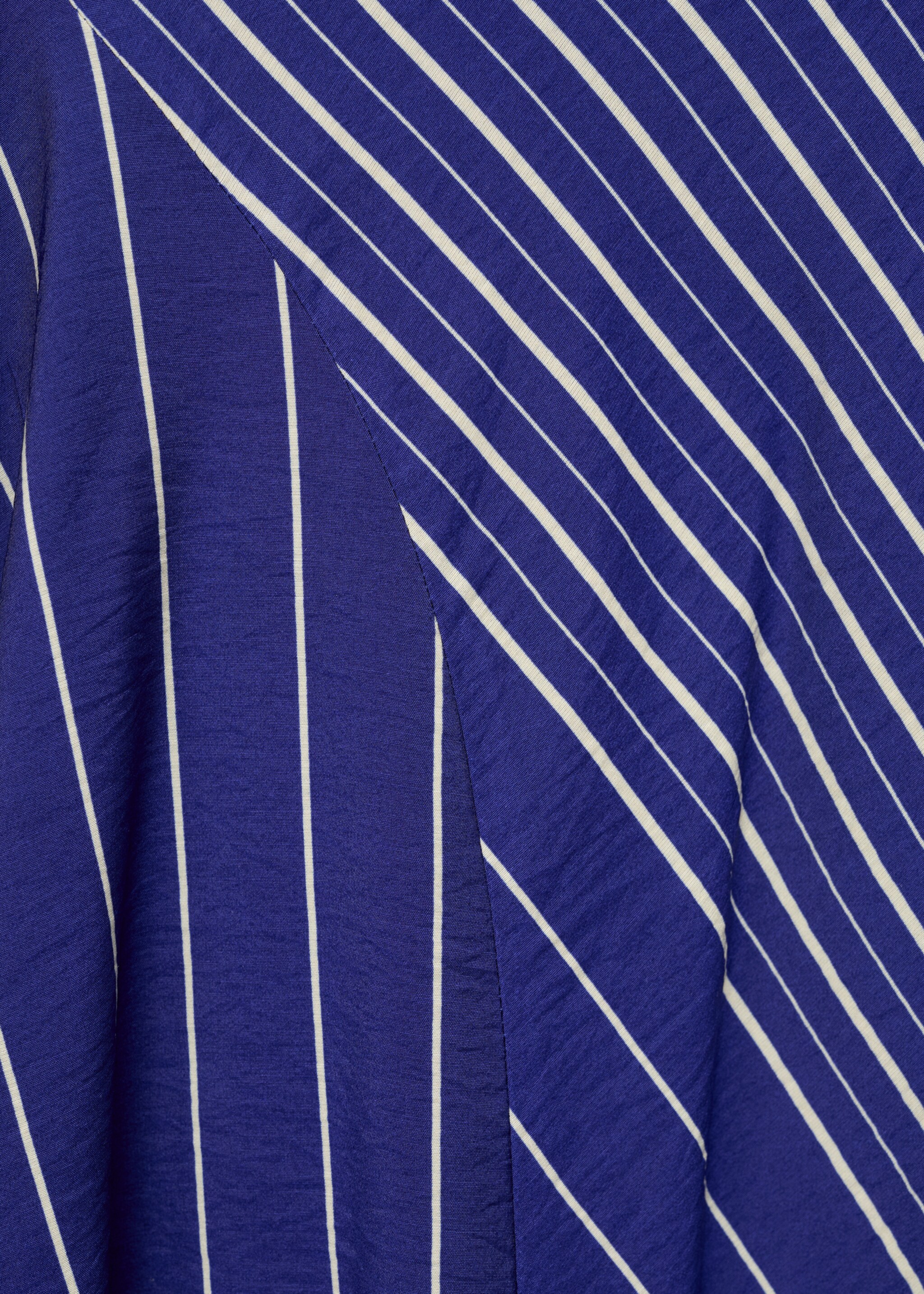 Striped midi-skirt with belt - Details of the article 0