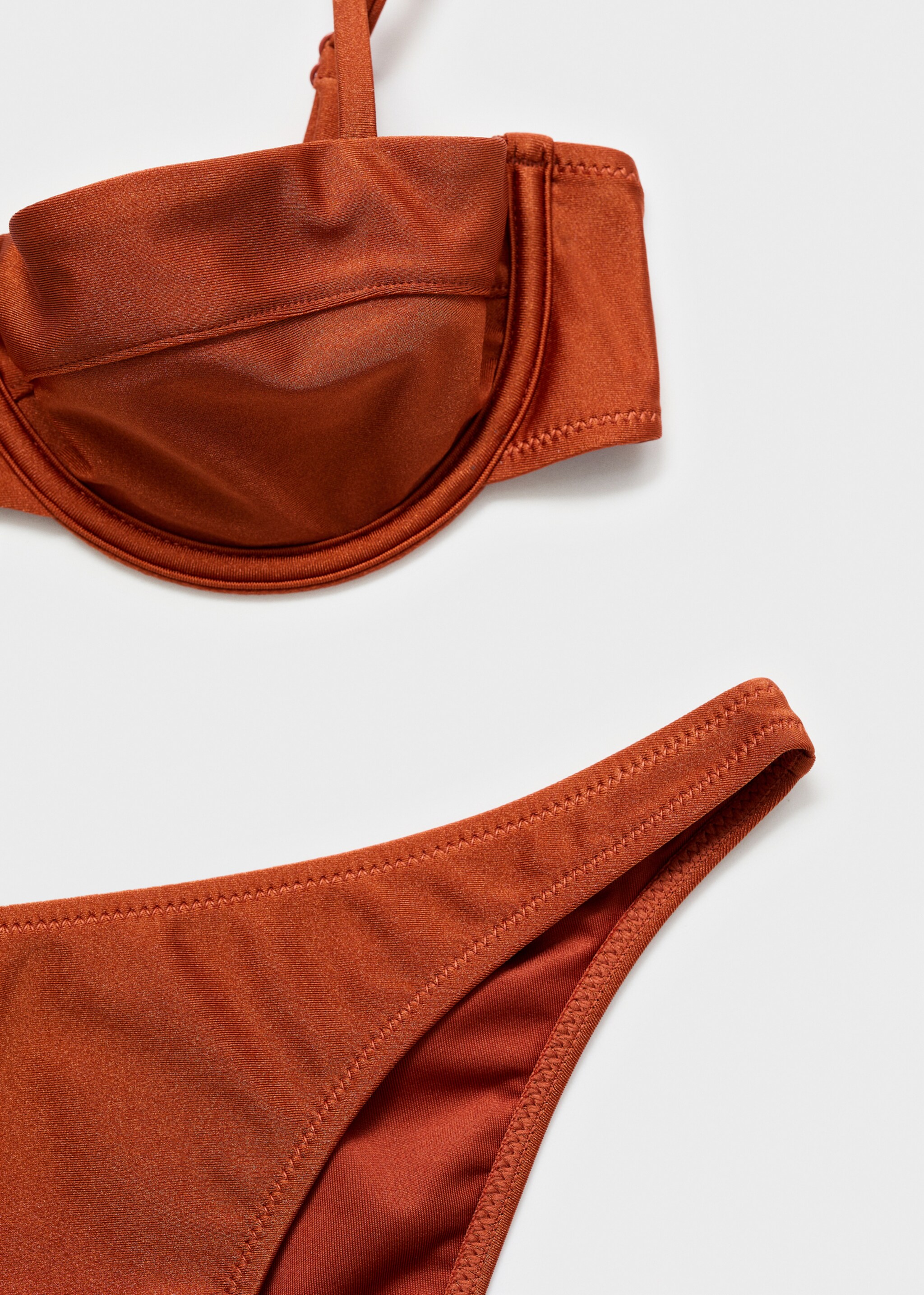 Shiny finish bikini bottom - Details of the article 0