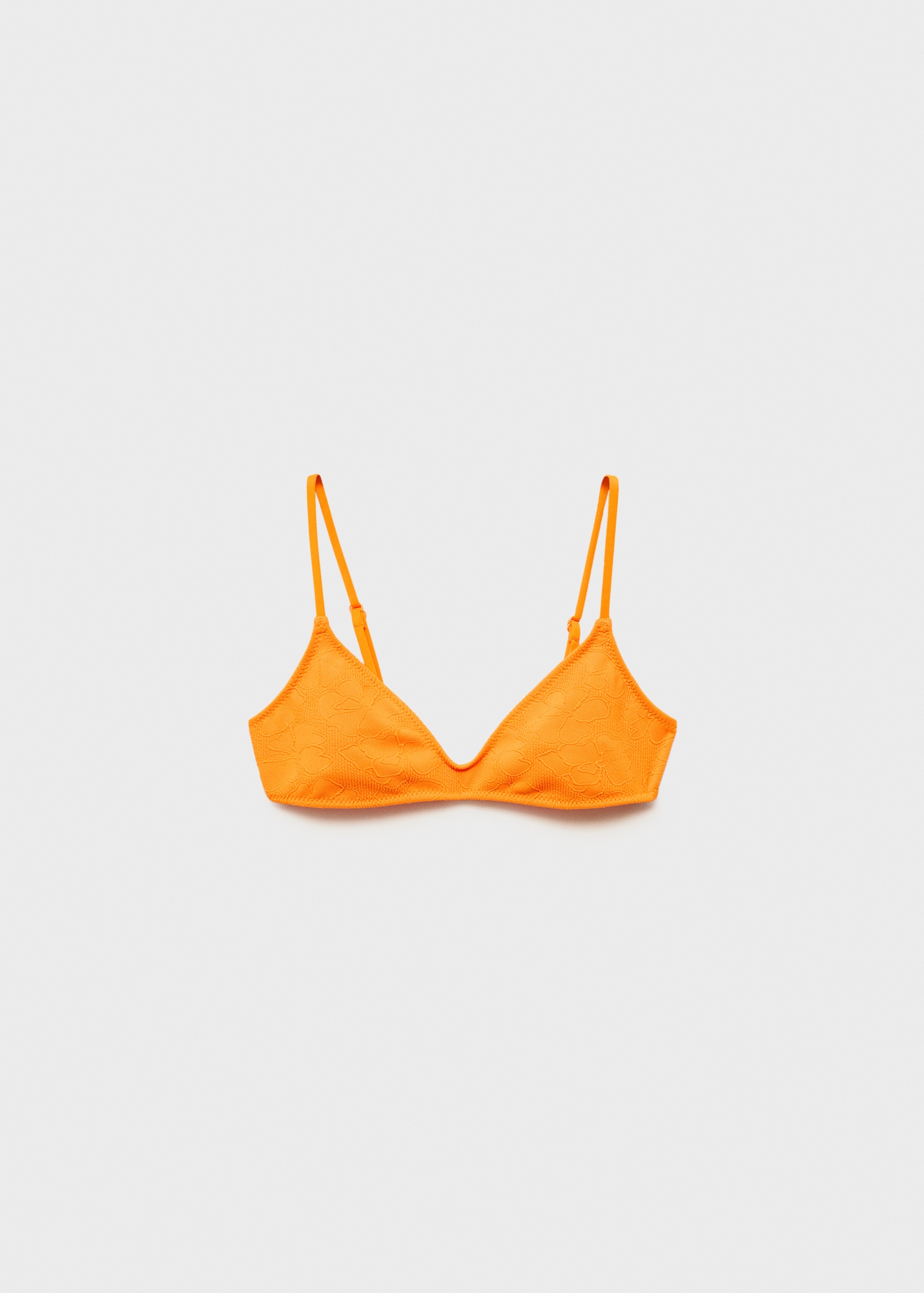Jacquard floral bikini top - Article without model