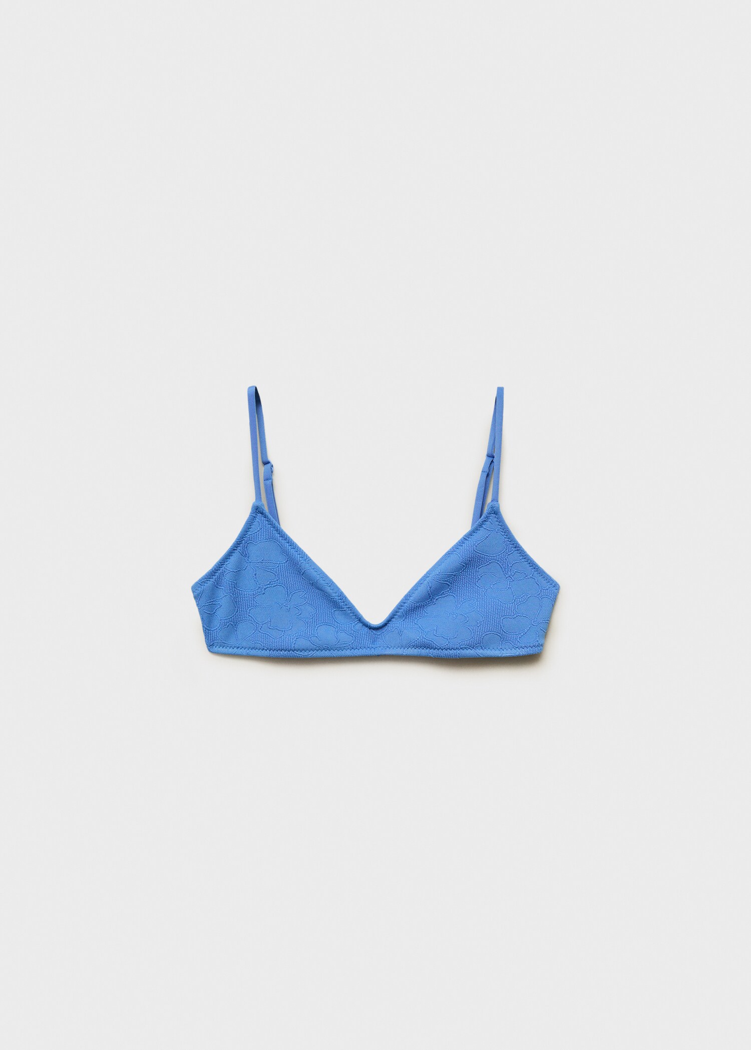 Jacquard floral bikini top - Article without model