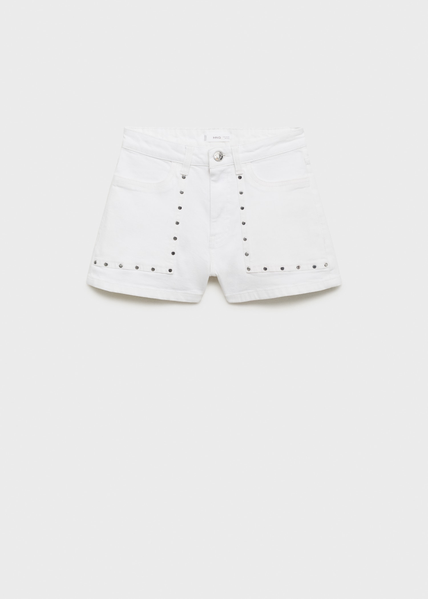 Shorts vaqueros tachuelas - Main Image