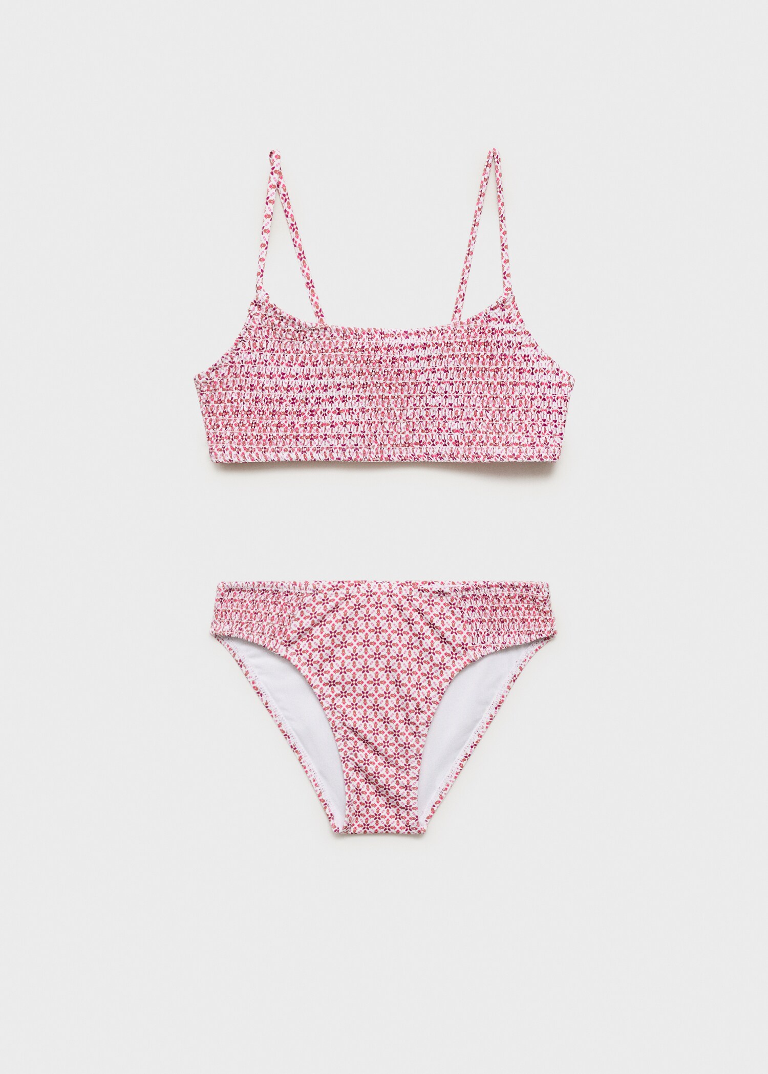 Bikini fruncido floral - Artículo sin modelo