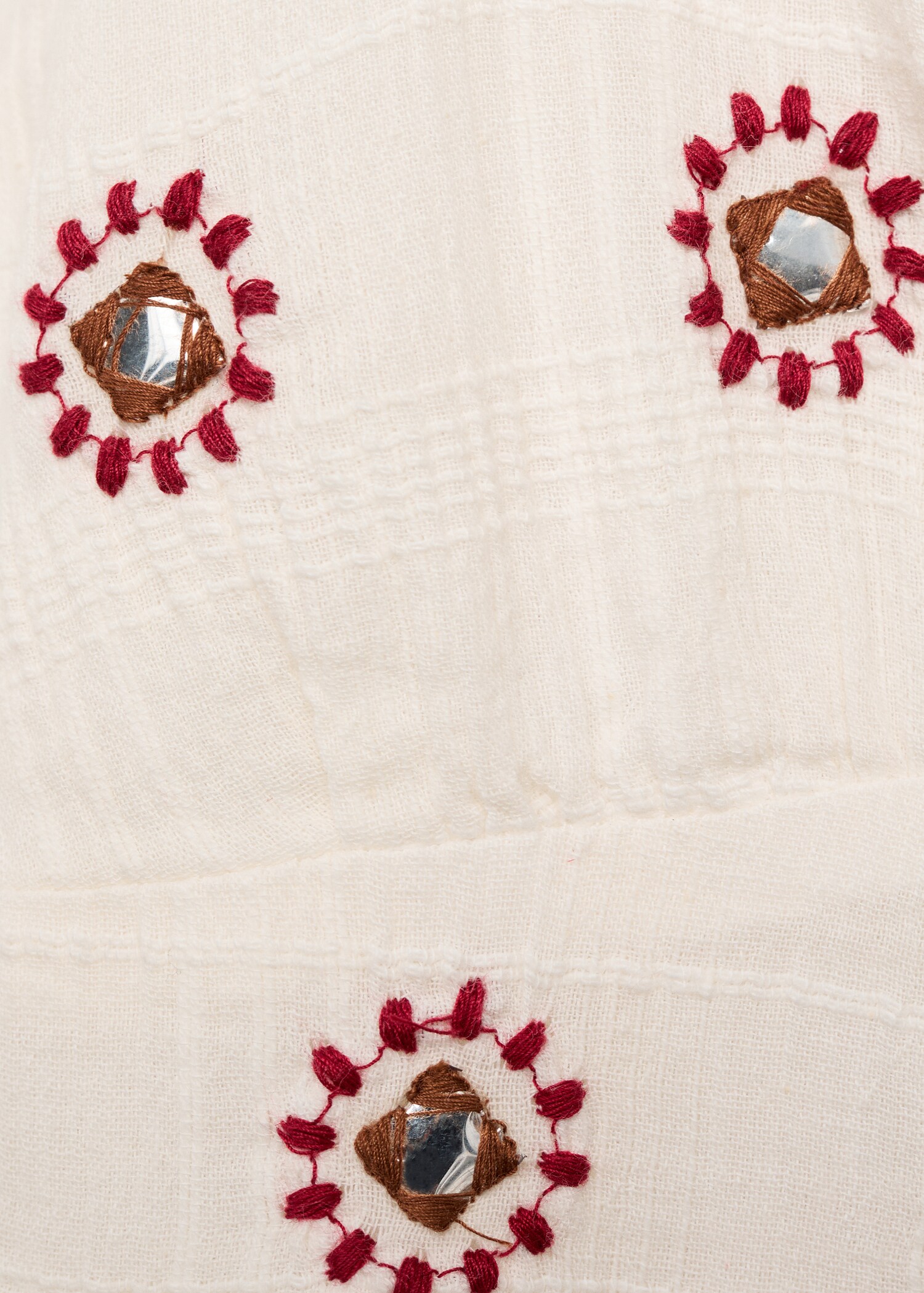 Embroidered dress with suns - Details of the article 0