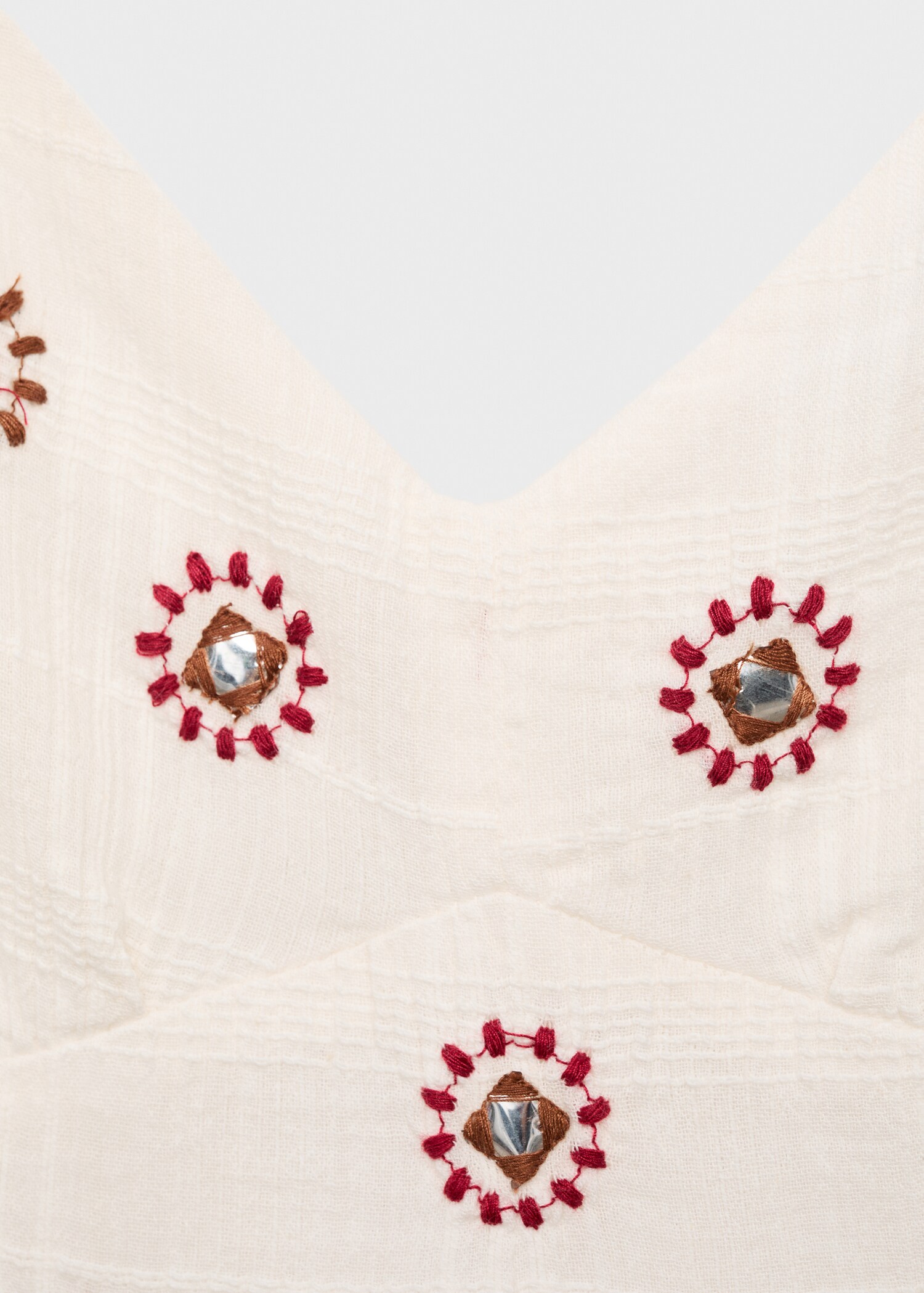 Embroidered dress with suns - Details of the article 8