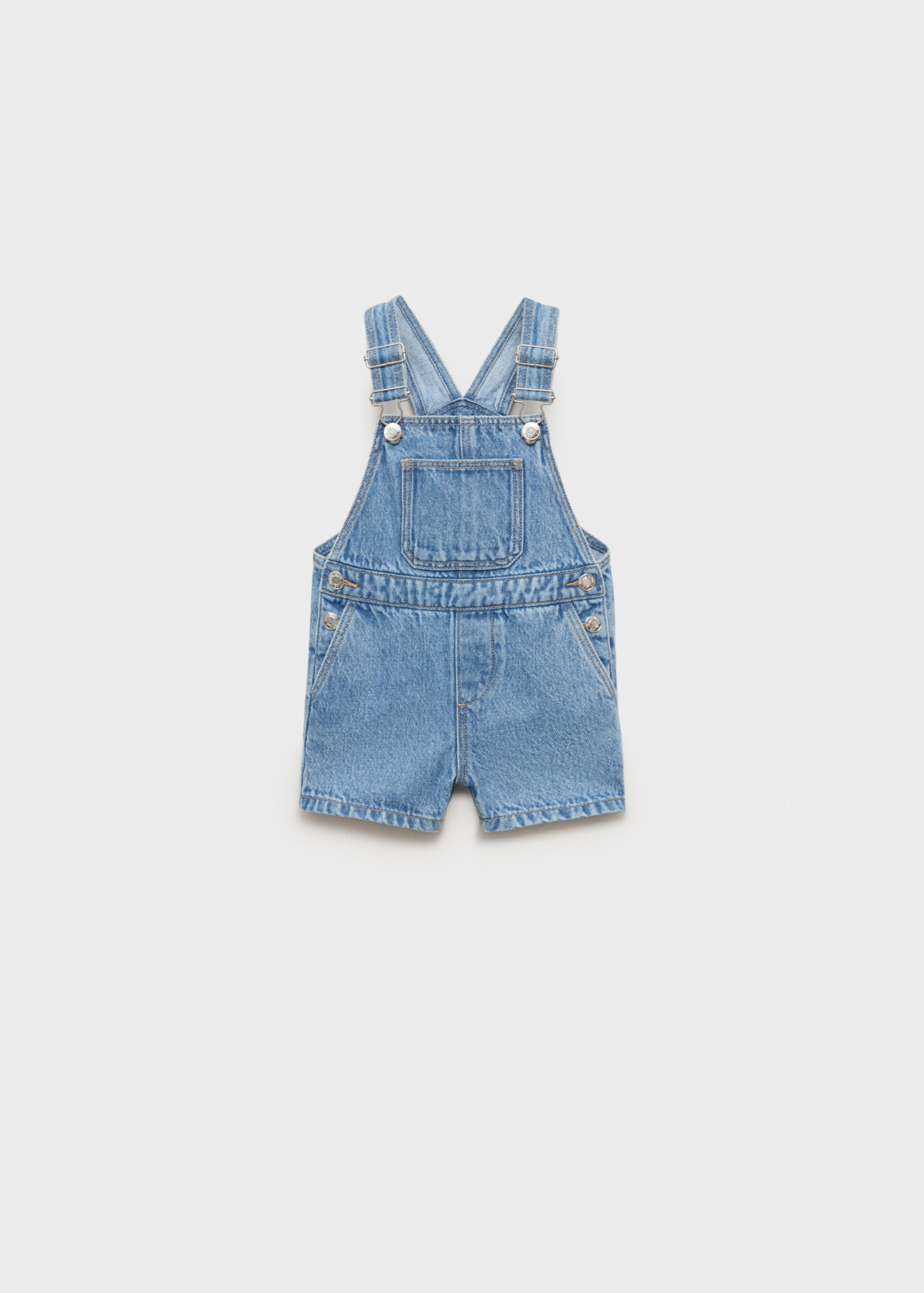 Short denim dungarees - Article without model