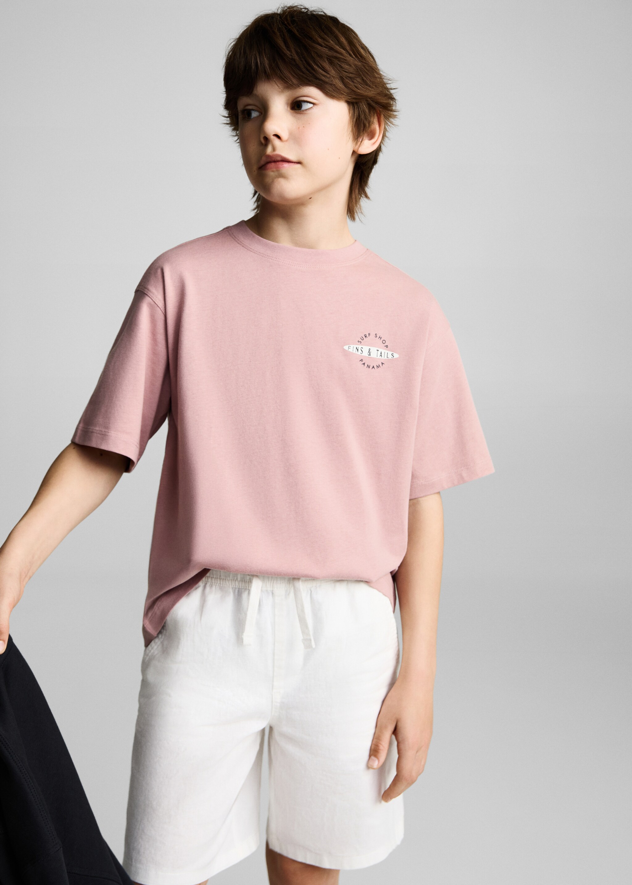 Short-sleeved t-shirt with message - Medium plane