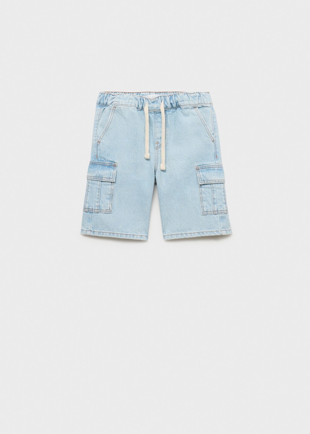 Denim cargo shorts - Kids | MANGO USA