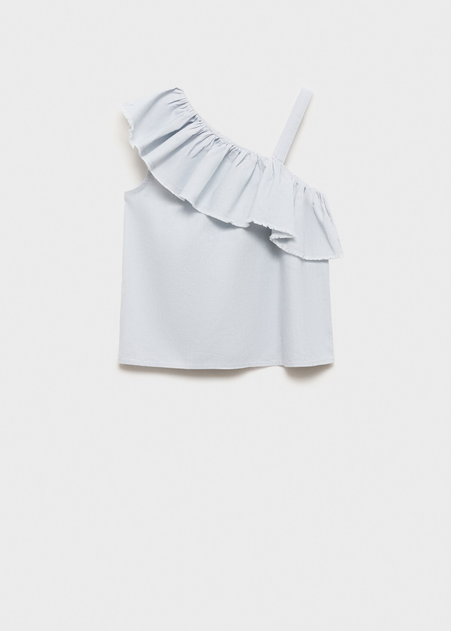 Asymmetrical linen blouse - Article without model