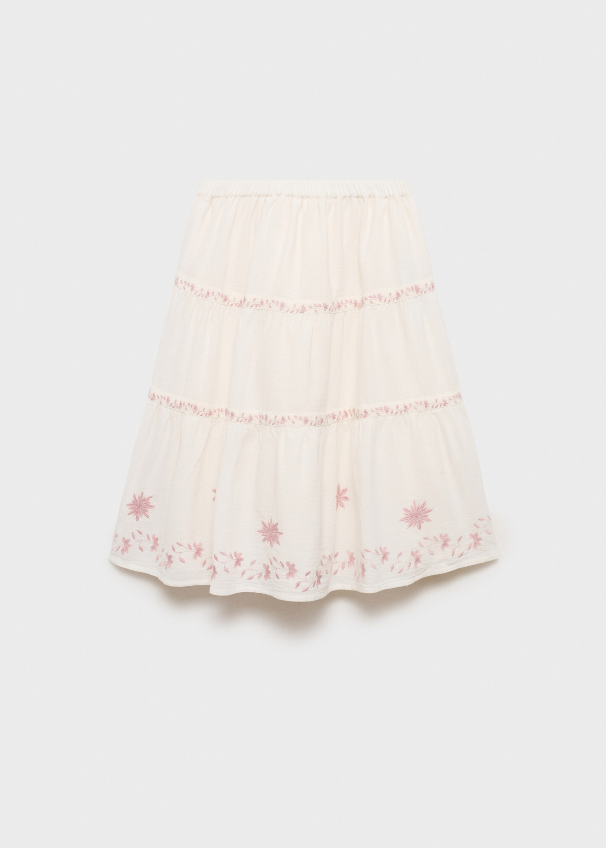 Floral embroidery skirt - Reverse of the article