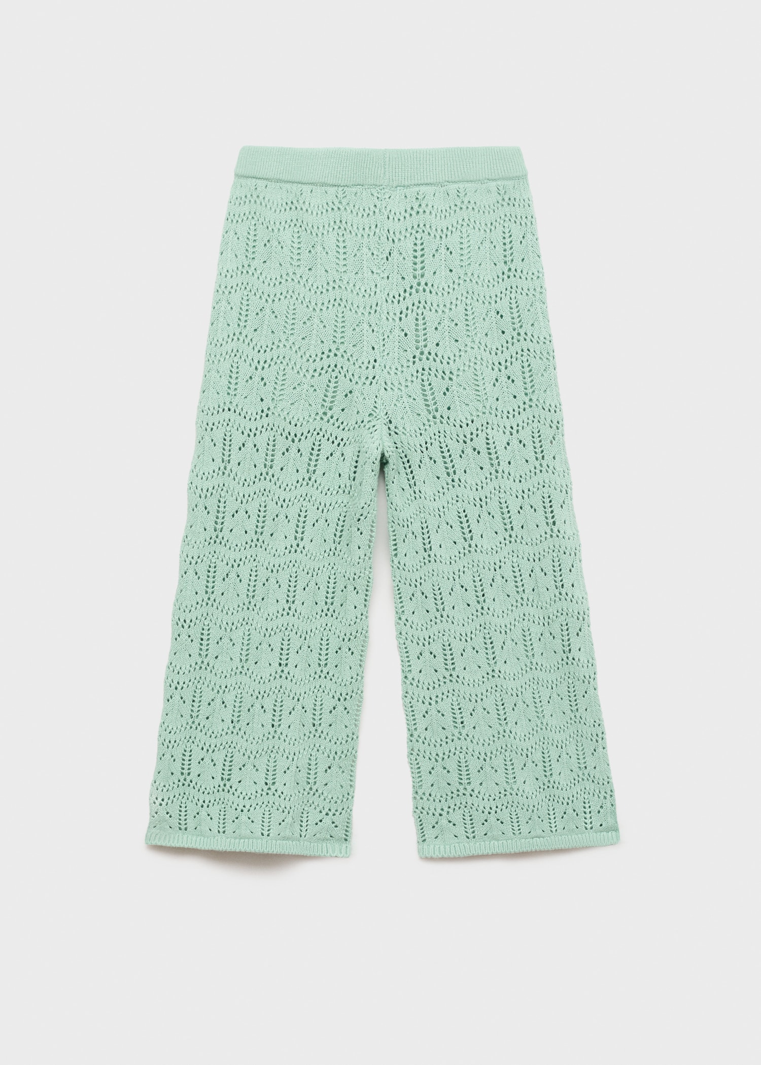 Openwork knitted trousers - Reverse of the article