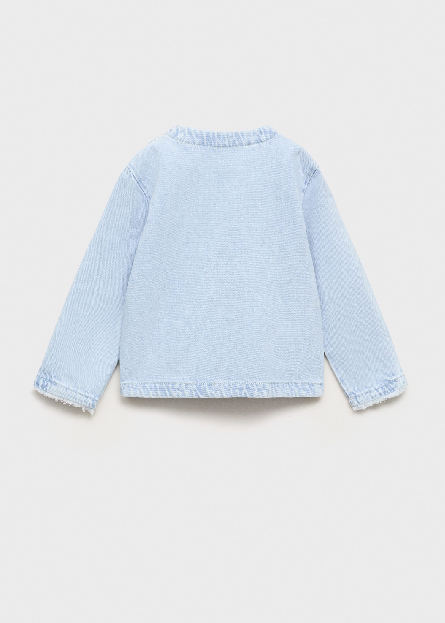 Denim jacket with bow - Reverse of the article