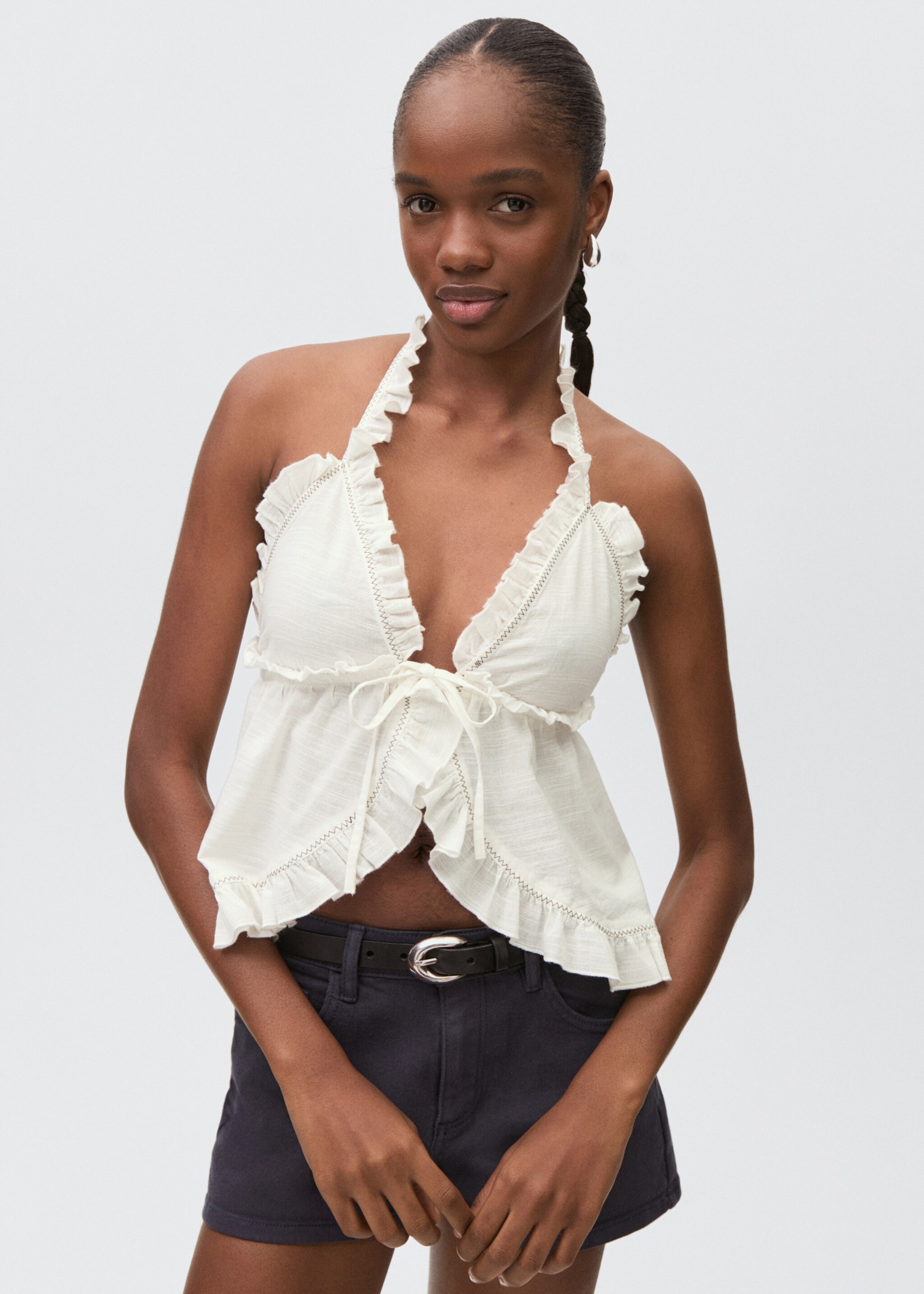 Top with bow closure - Medium plane