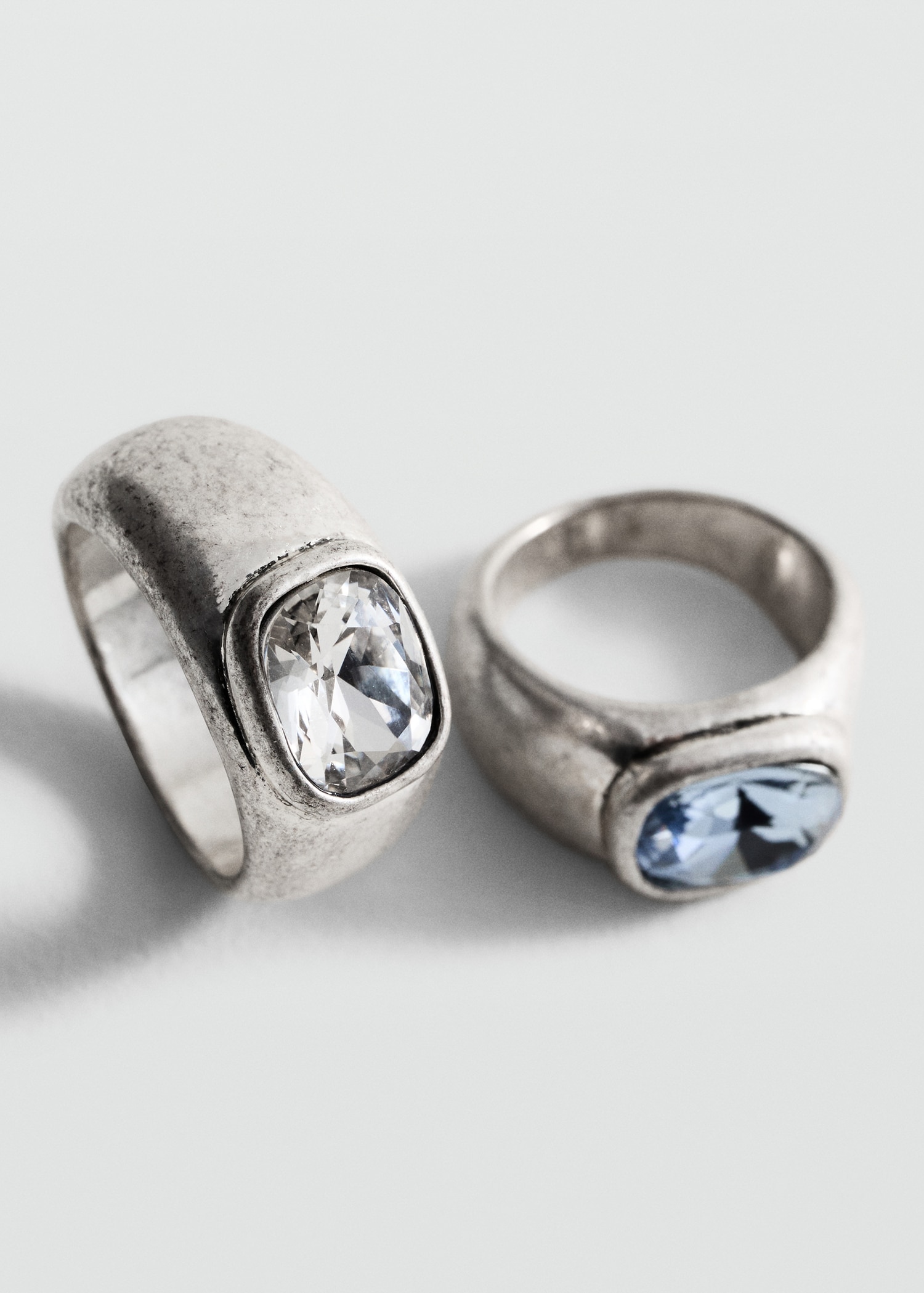 Crystal rings set - Women | MANGO Hungary