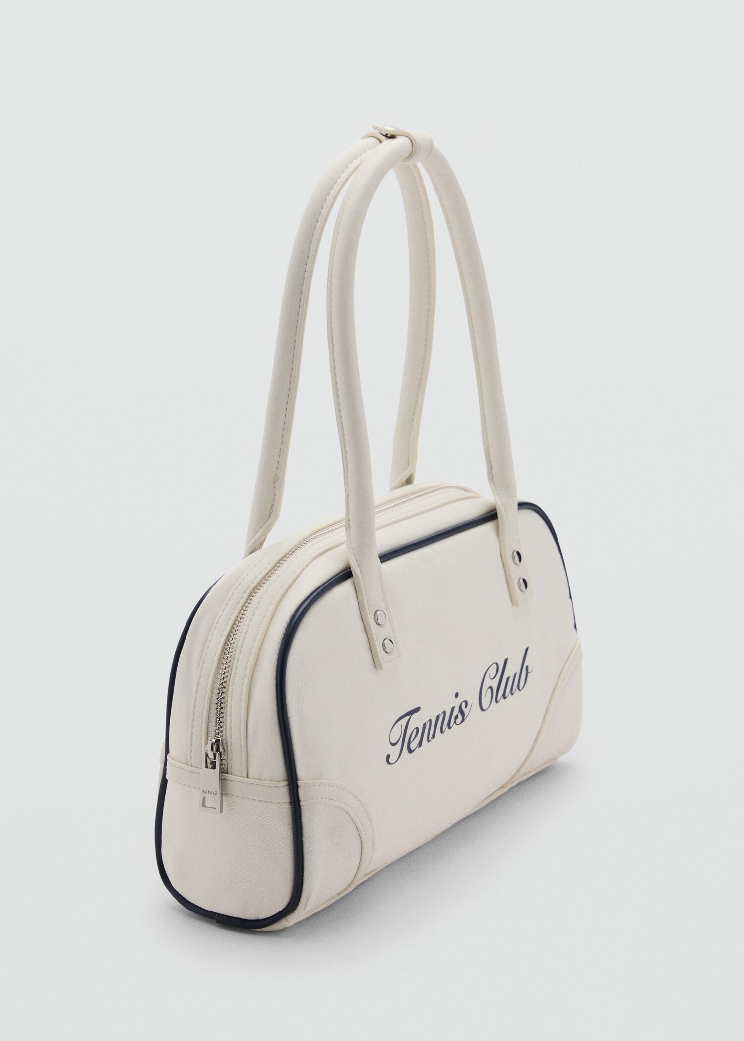 Bolso hombro mensaje estampado - Plano medio
