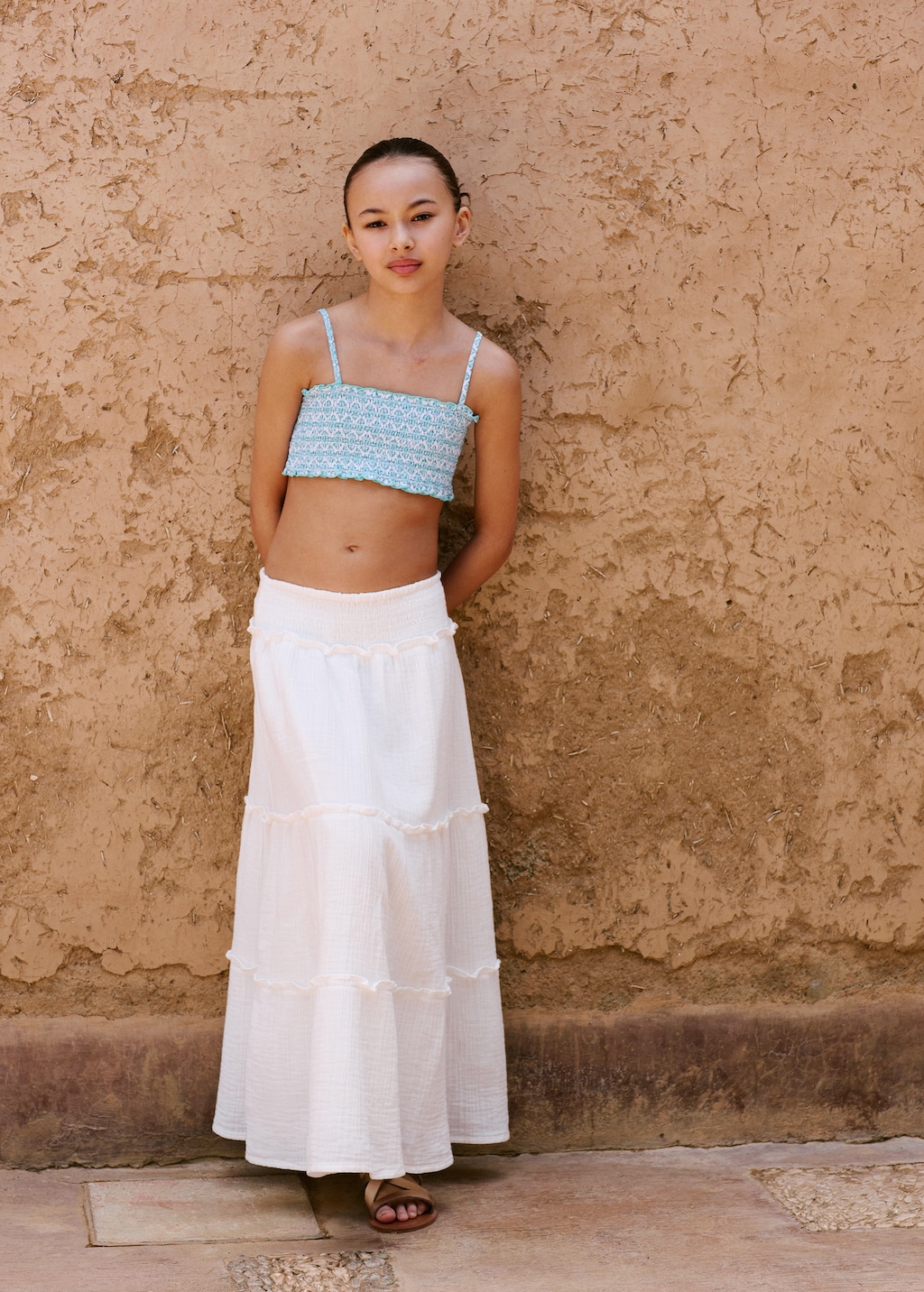 Printed bandeau bikini