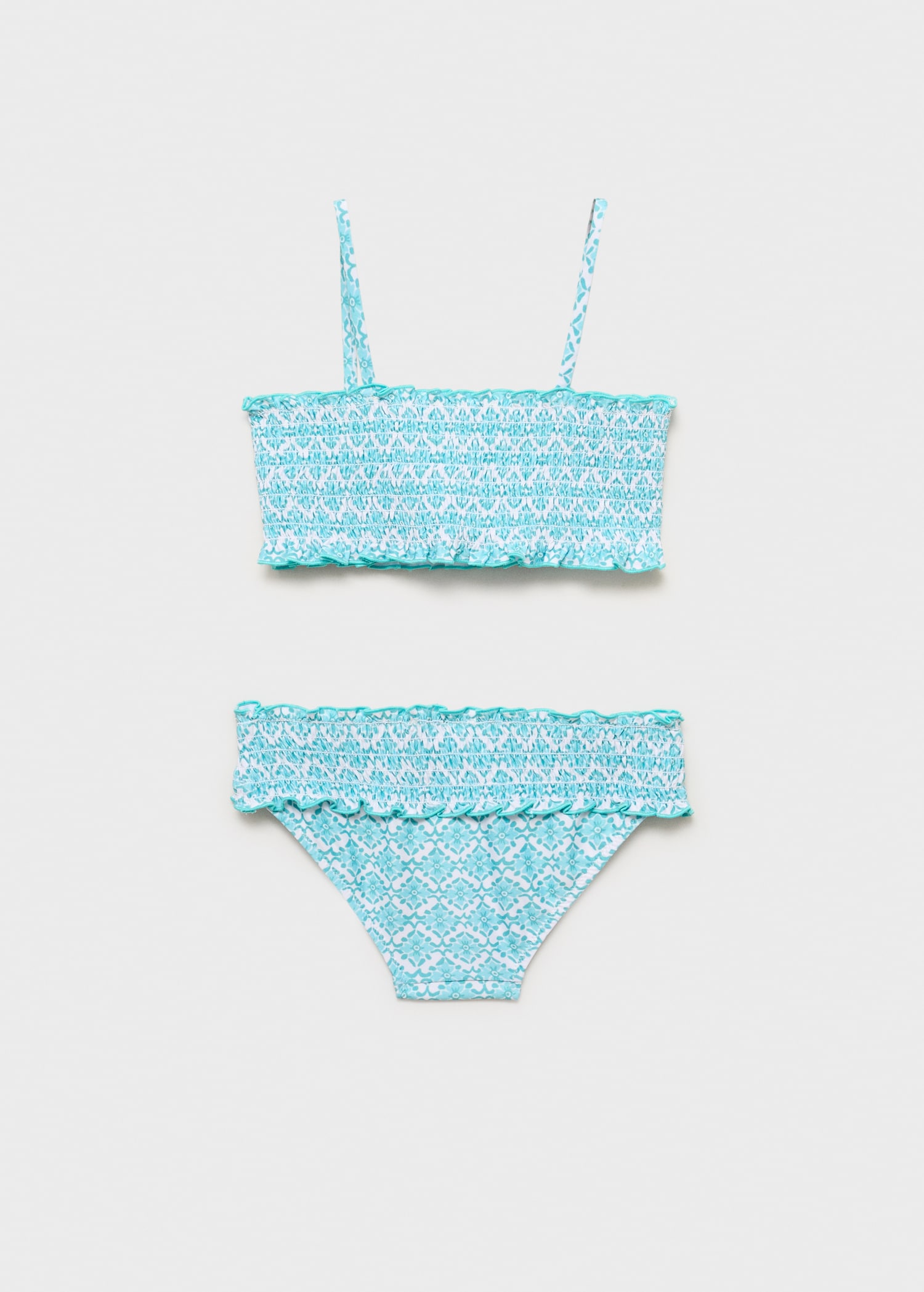 Bikini bandeau estampado - Reverso del artículo