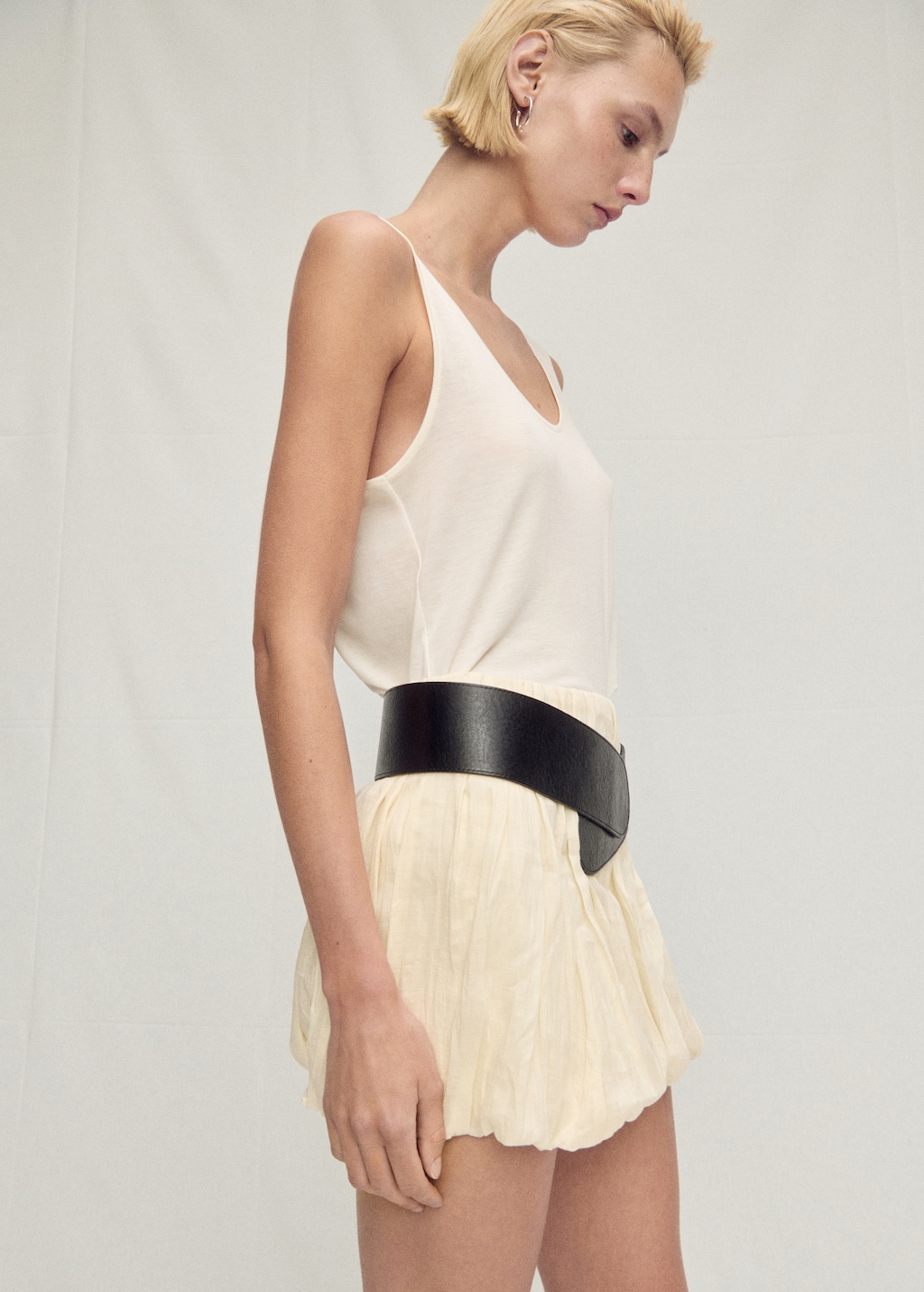 haut décolleté plongeant manche longue - Main Image