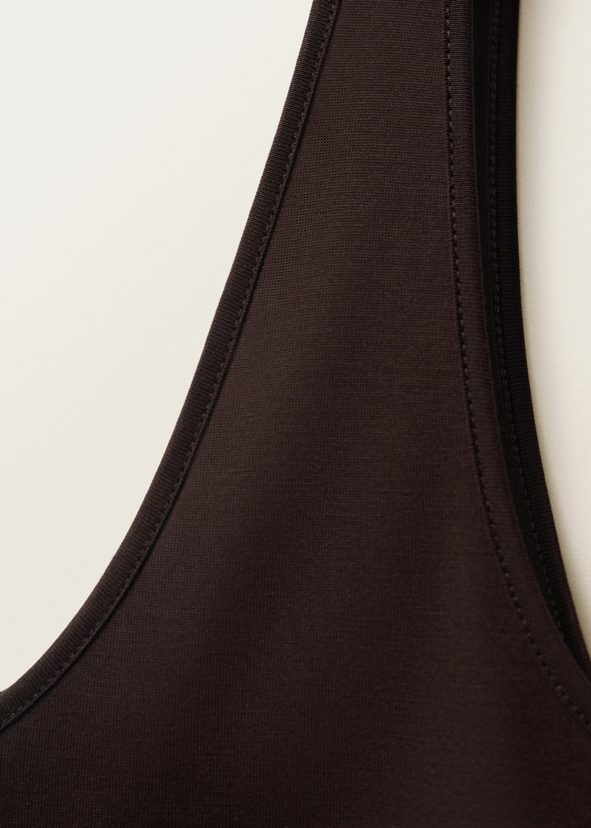 Low-neck lyocell top - Details of the article 0