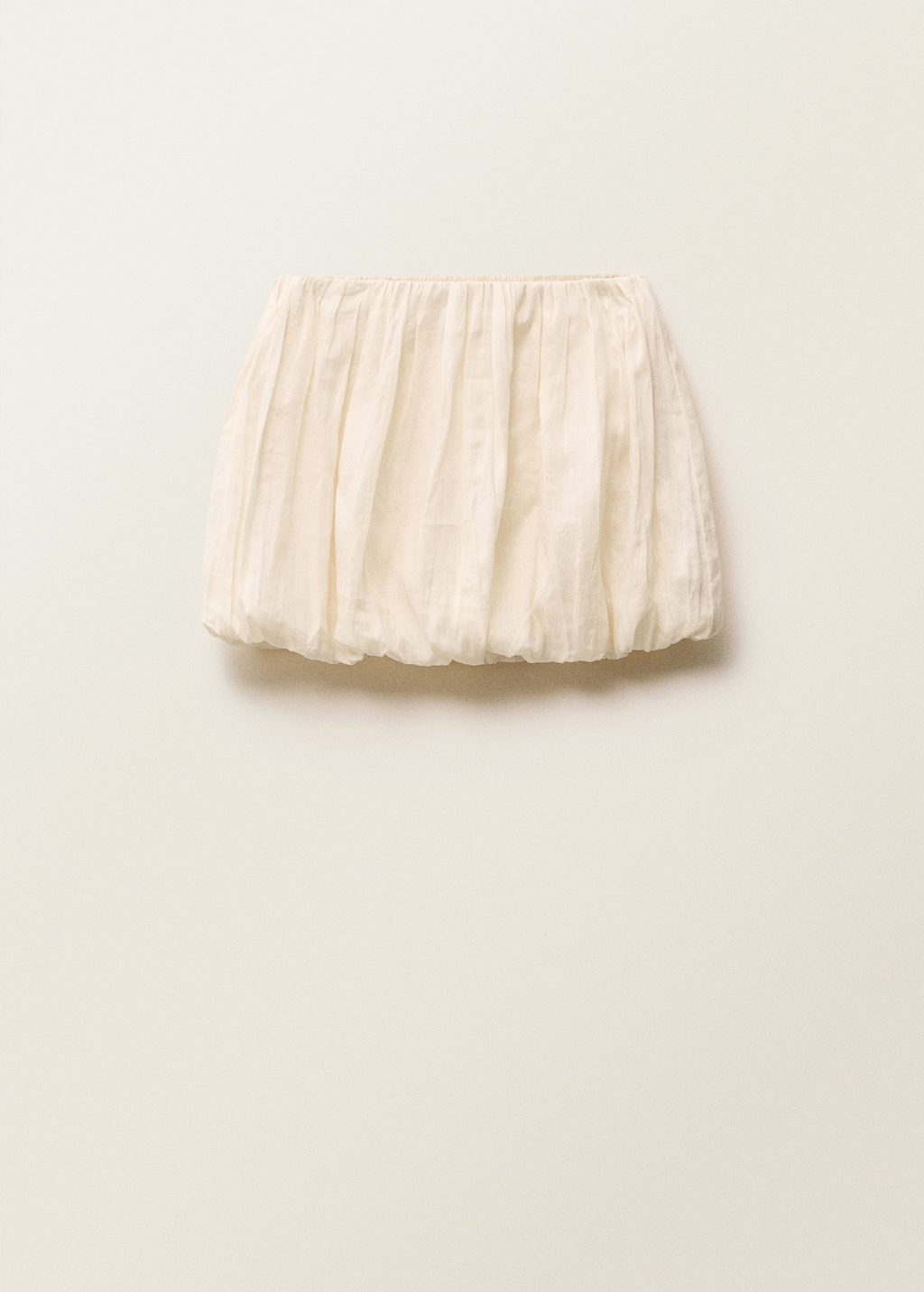 Balloon-effect ramie skirt - Women | MANGO Canada Balloon-effect ramie skirt - Women | MANGO Canada
