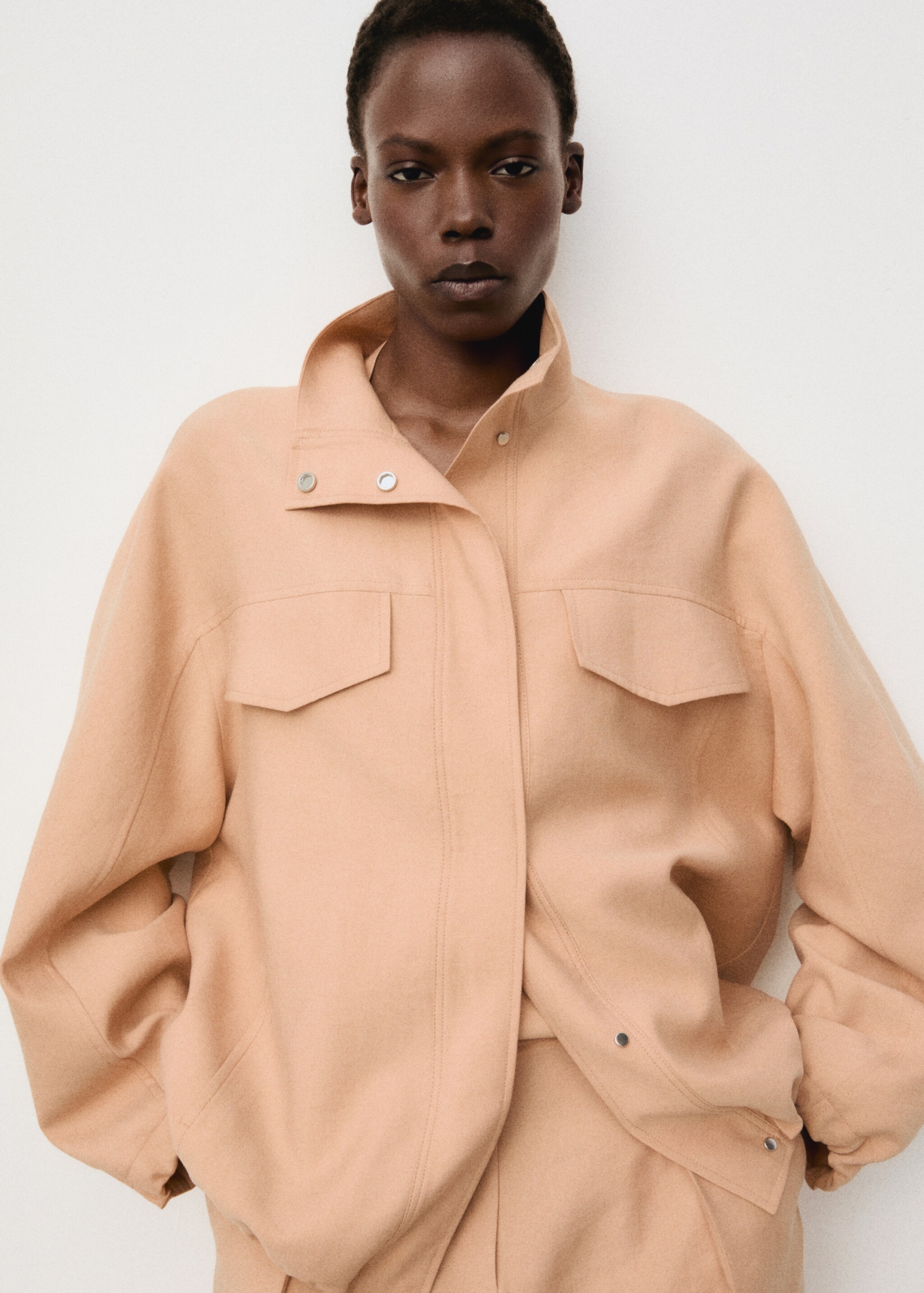 Veste lyocell oversize poches - Détail de l'article 6