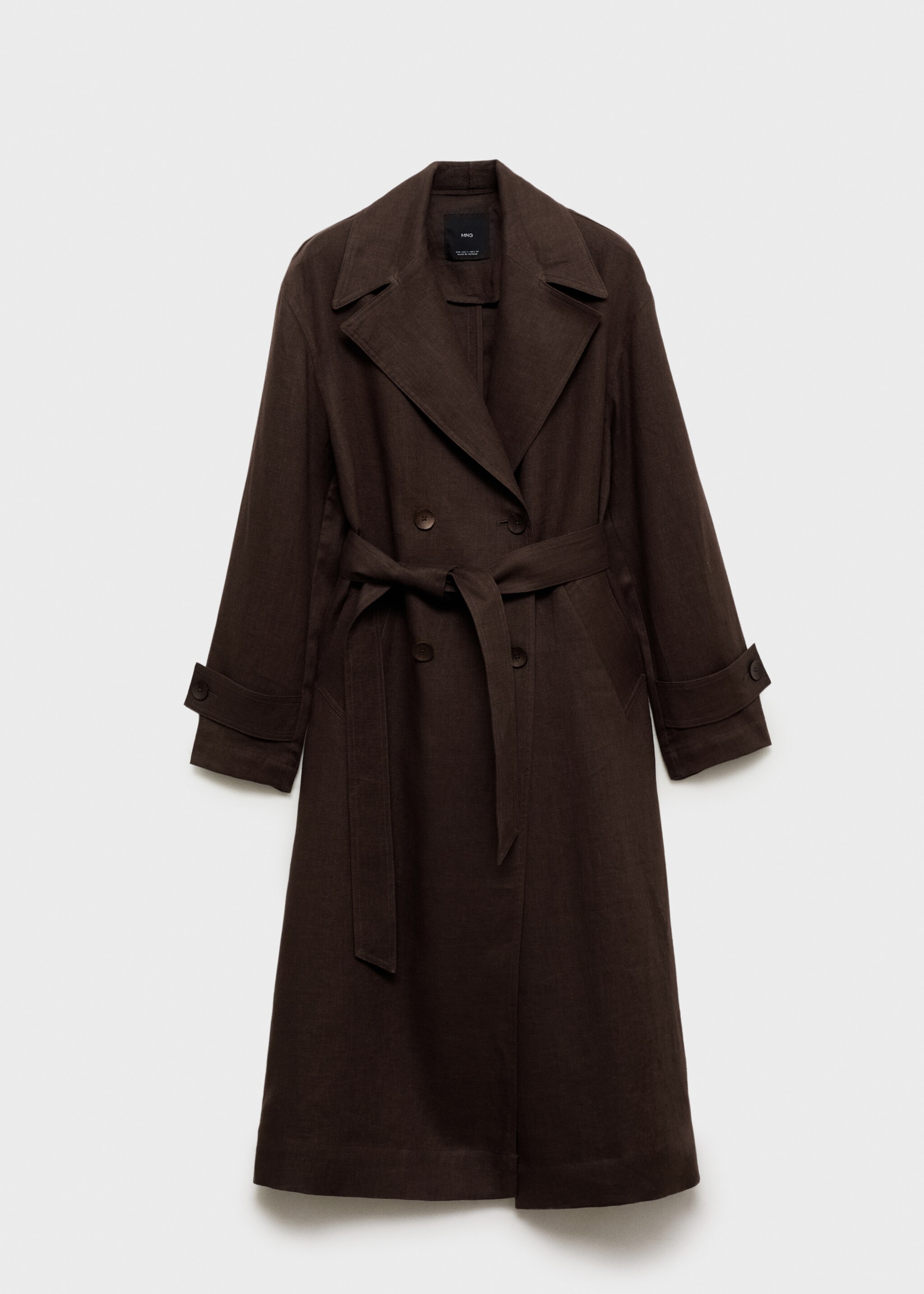 Double breasted linen trench - Article without model